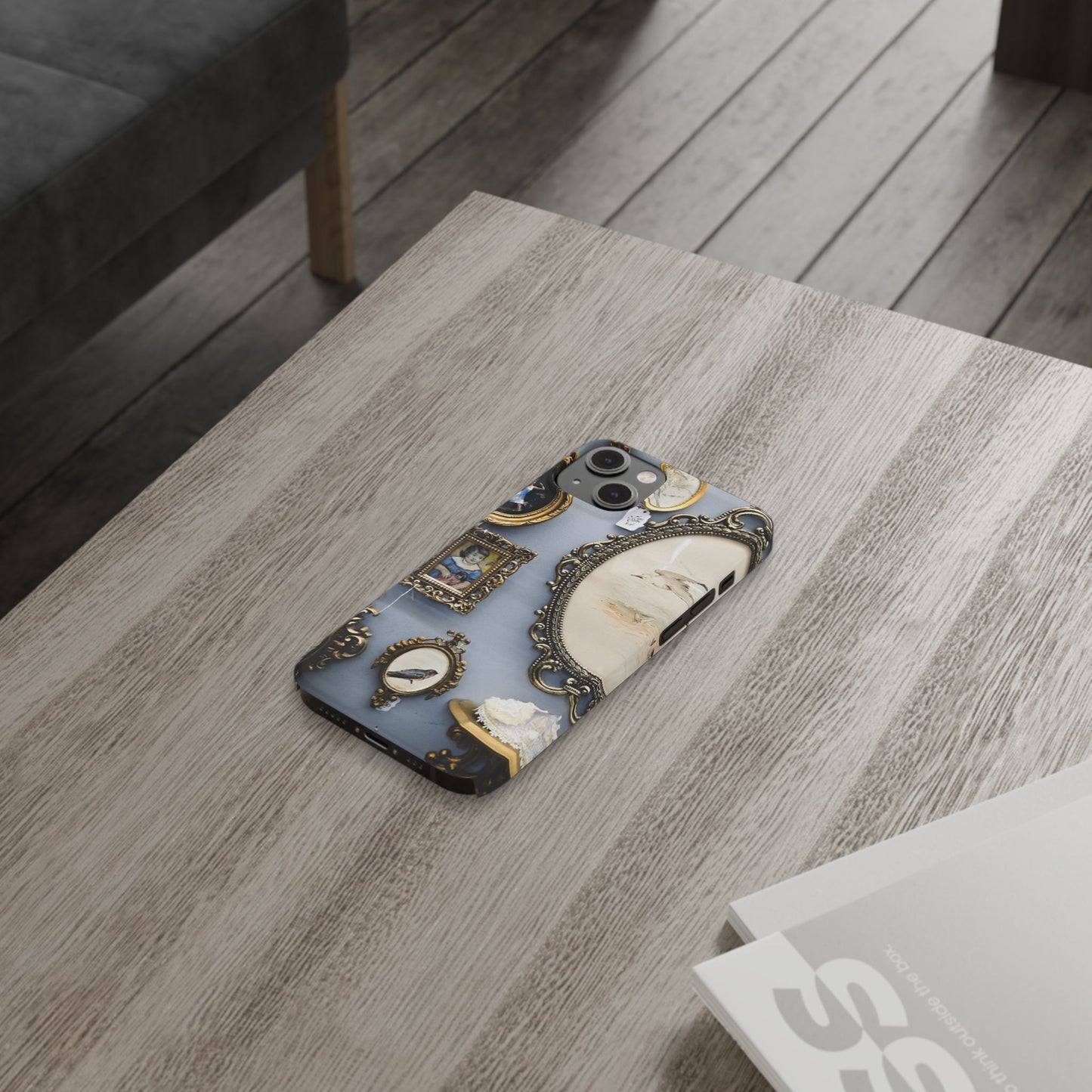 Framed Beauty Slim Phone Case – Vintage with a Twist