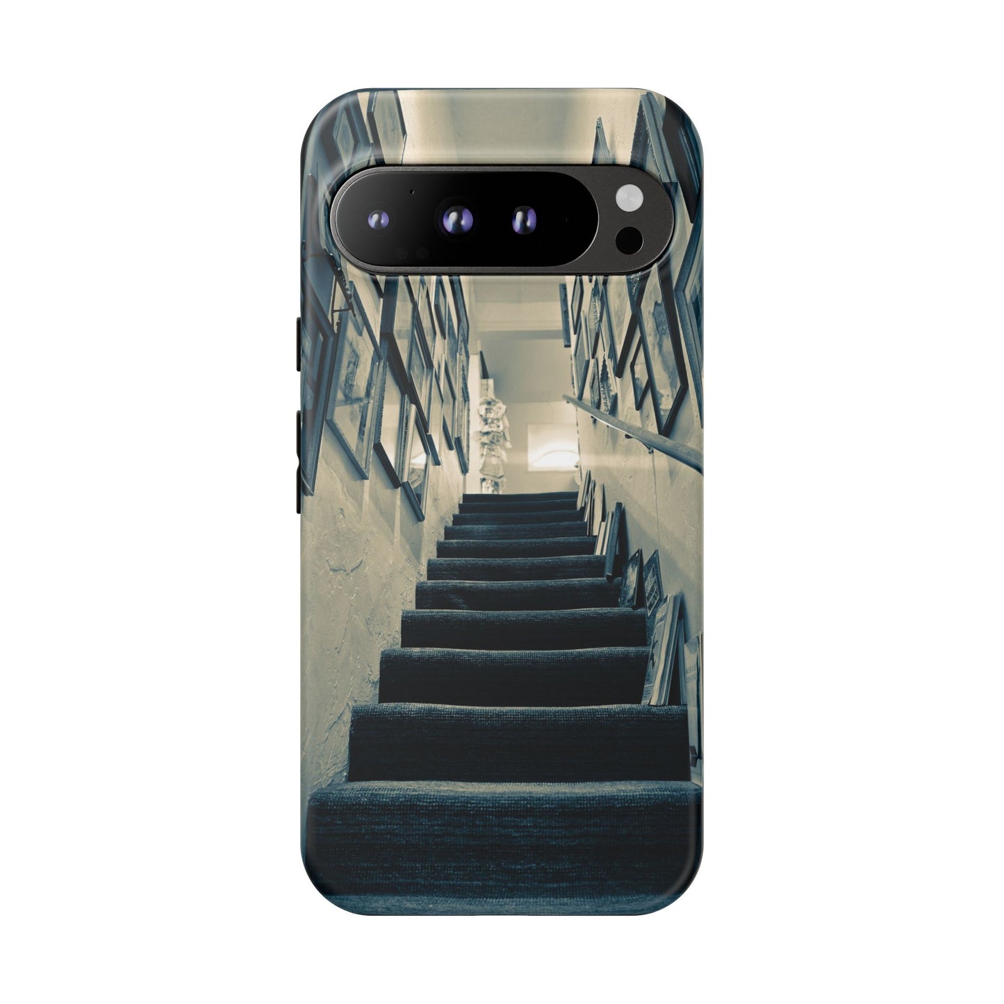 Vintage Style Tough Cases: Artistic Phone Case with Stairway Design, Unique Mobile Cover, Creative Gift for Art Lovers, Stylish Accessory
