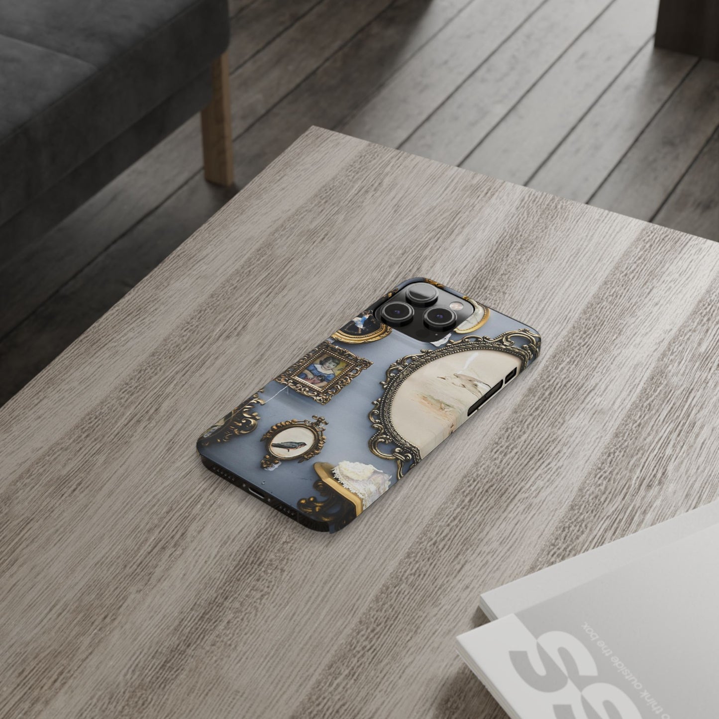 Framed Beauty Slim Phone Case – Vintage with a Twist