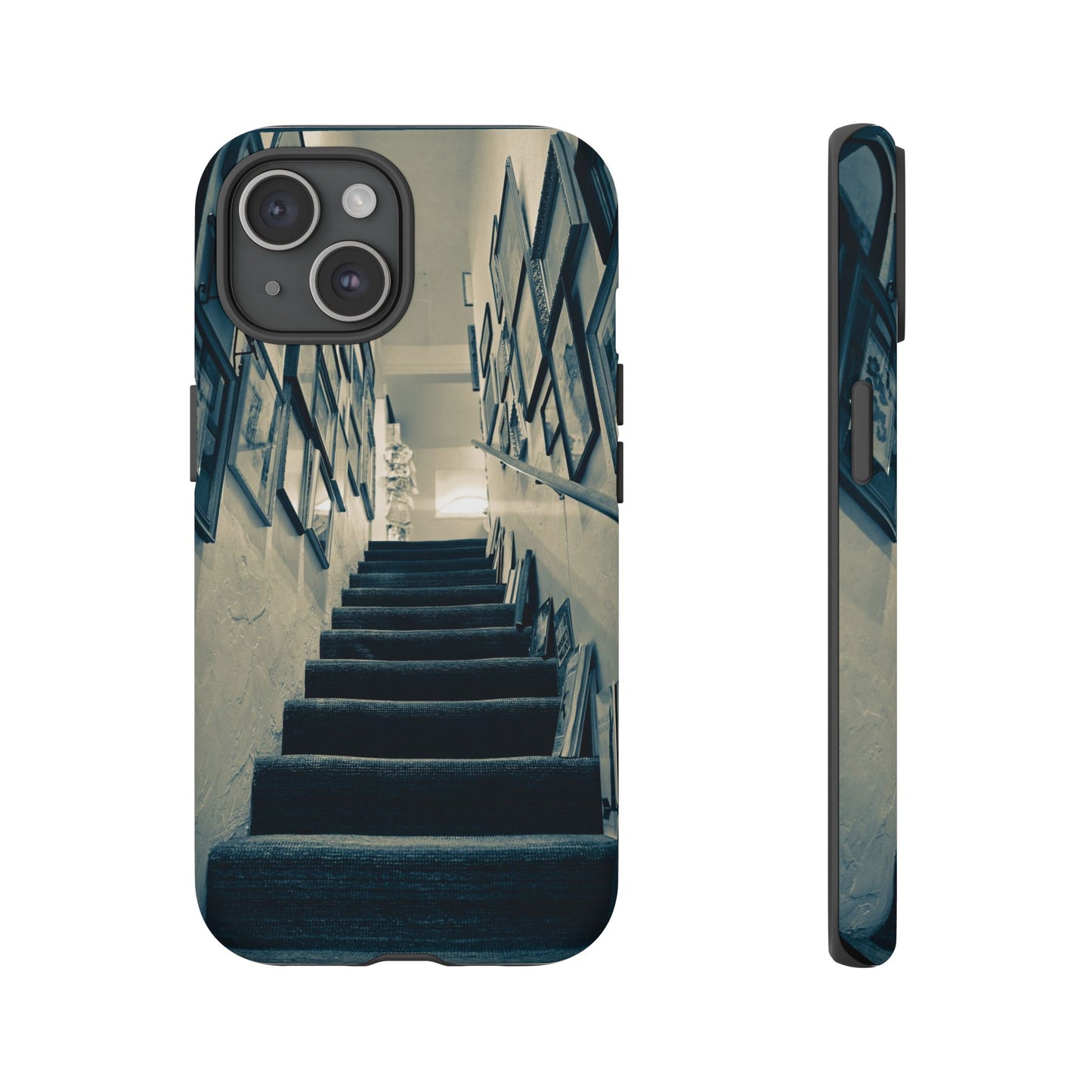 Vintage Style Tough Cases: Artistic Phone Case with Stairway Design, Unique Mobile Cover, Creative Gift for Art Lovers, Stylish Accessory