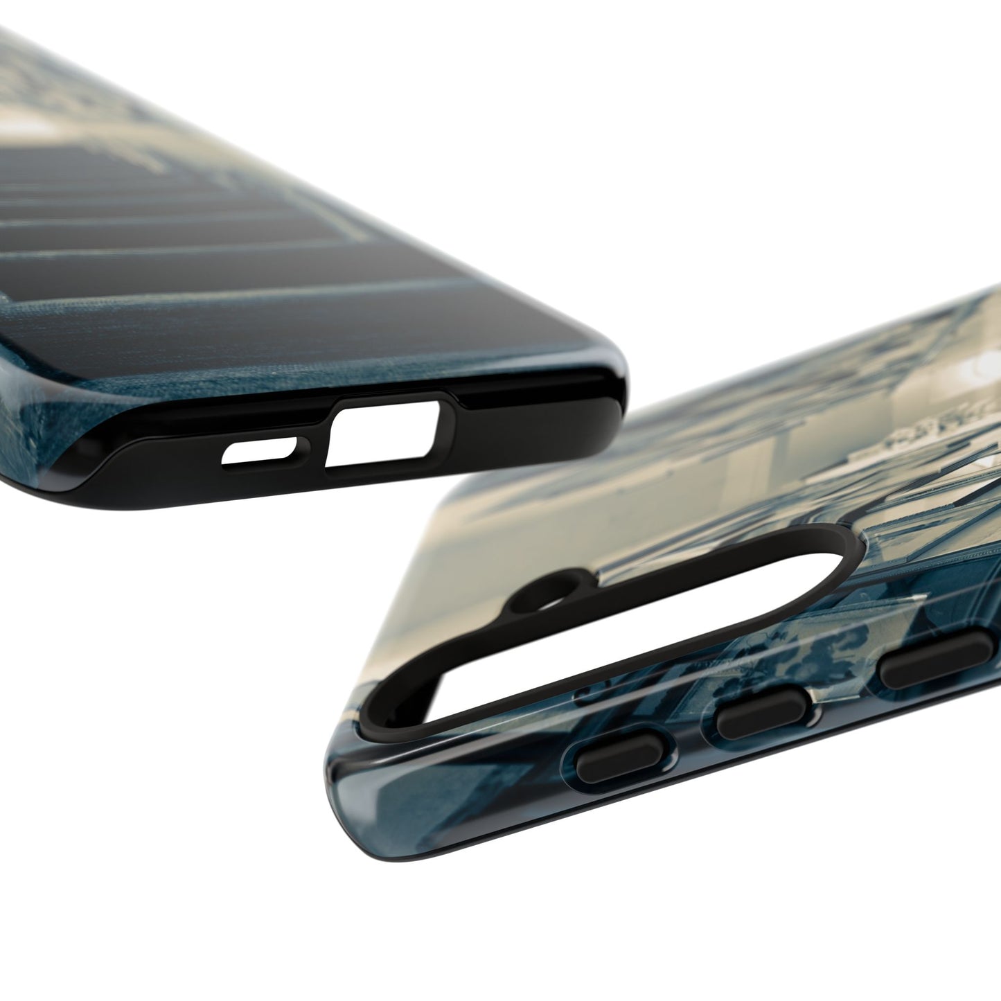 Vintage Style Tough Cases: Artistic Phone Case with Stairway Design, Unique Mobile Cover, Creative Gift for Art Lovers, Stylish Accessory