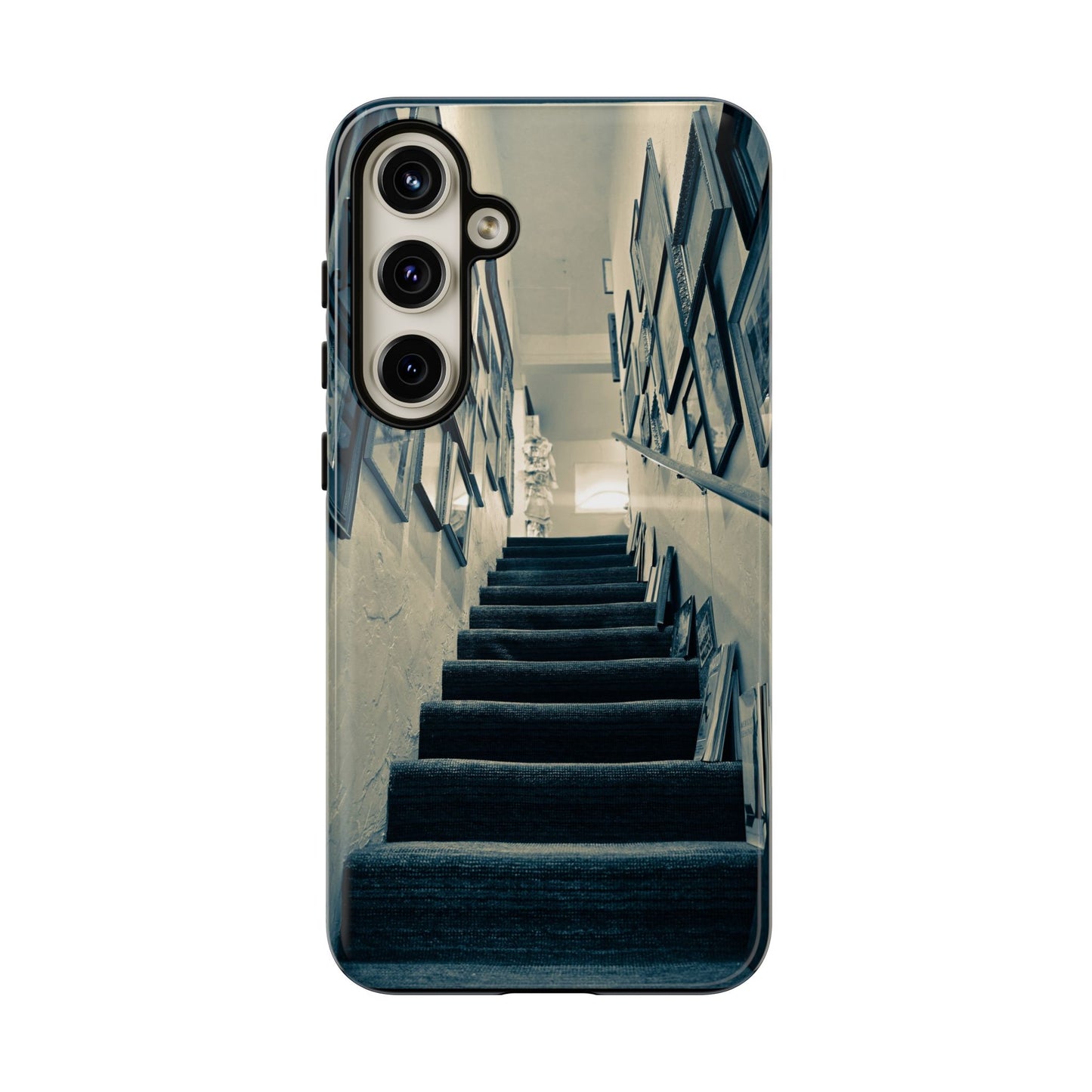 Vintage Style Tough Cases: Artistic Phone Case with Stairway Design, Unique Mobile Cover, Creative Gift for Art Lovers, Stylish Accessory