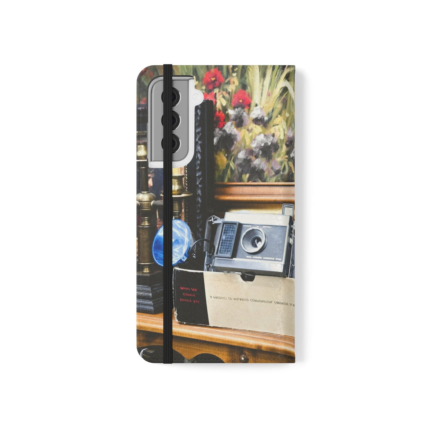 Vintage Camera Flip Case - Retro Style Phone Wallet Cover