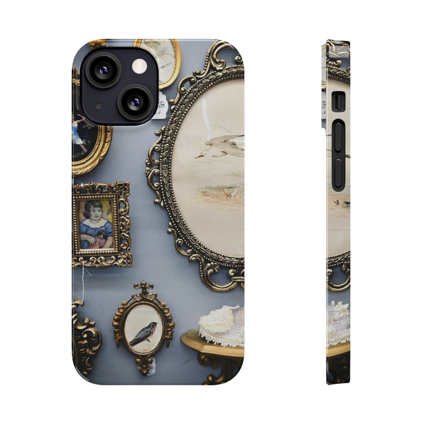 Framed Beauty Slim Phone Case – Vintage with a Twist