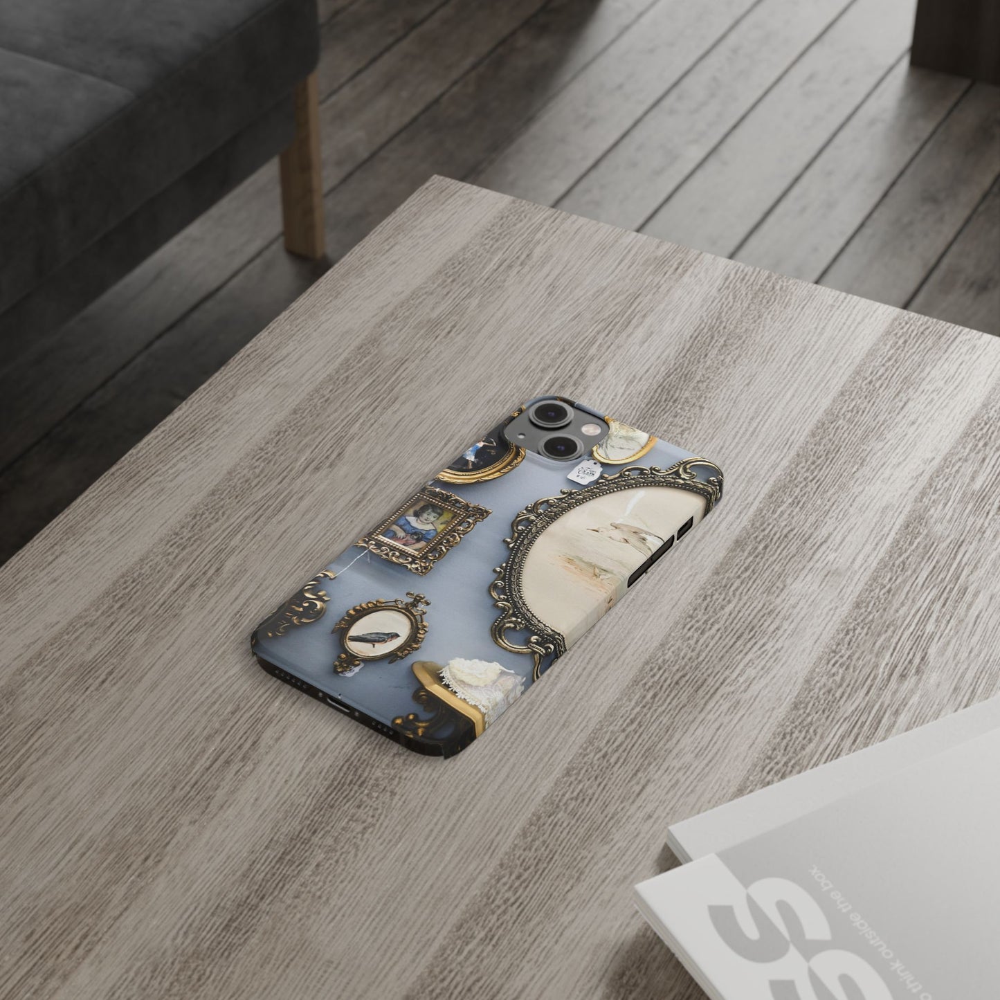 Framed Beauty Slim Phone Case – Vintage with a Twist