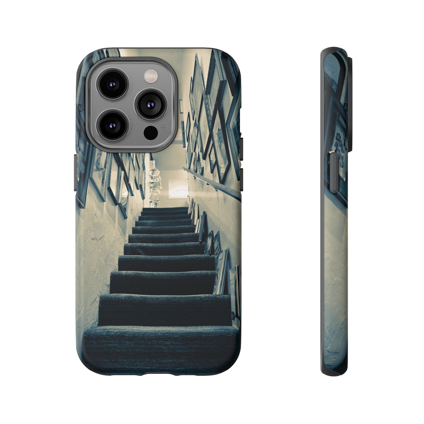Vintage Style Tough Cases: Artistic Phone Case with Stairway Design, Unique Mobile Cover, Creative Gift for Art Lovers, Stylish Accessory