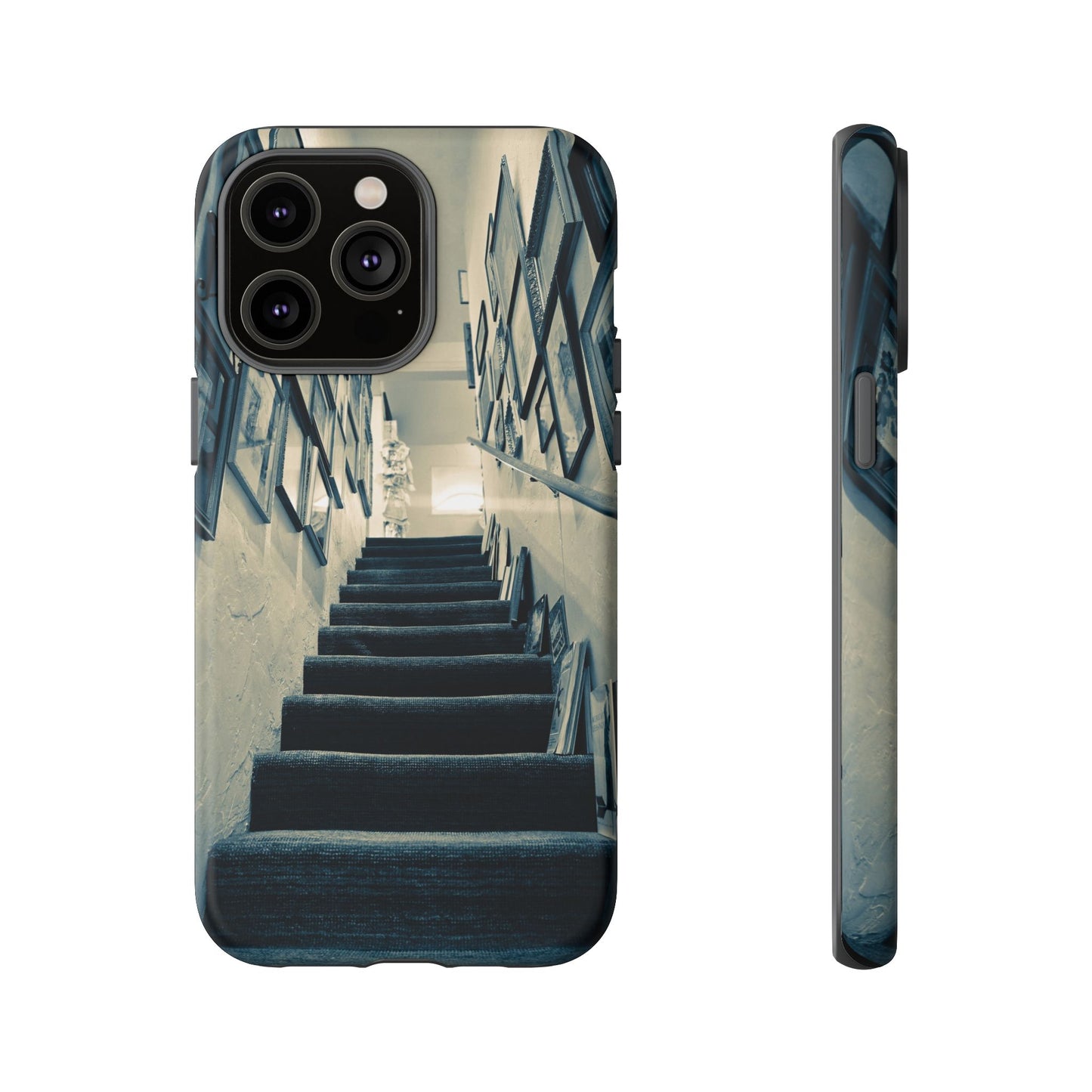Vintage Style Tough Cases: Artistic Phone Case with Stairway Design, Unique Mobile Cover, Creative Gift for Art Lovers, Stylish Accessory