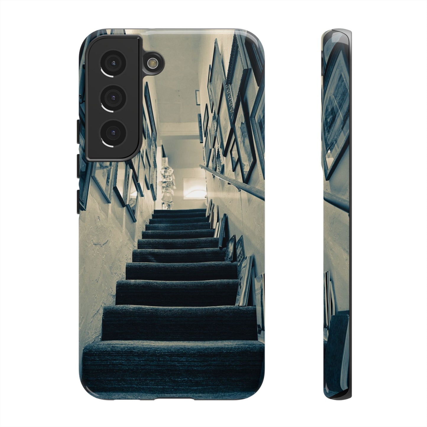 Vintage Style Tough Cases: Artistic Phone Case with Stairway Design, Unique Mobile Cover, Creative Gift for Art Lovers, Stylish Accessory