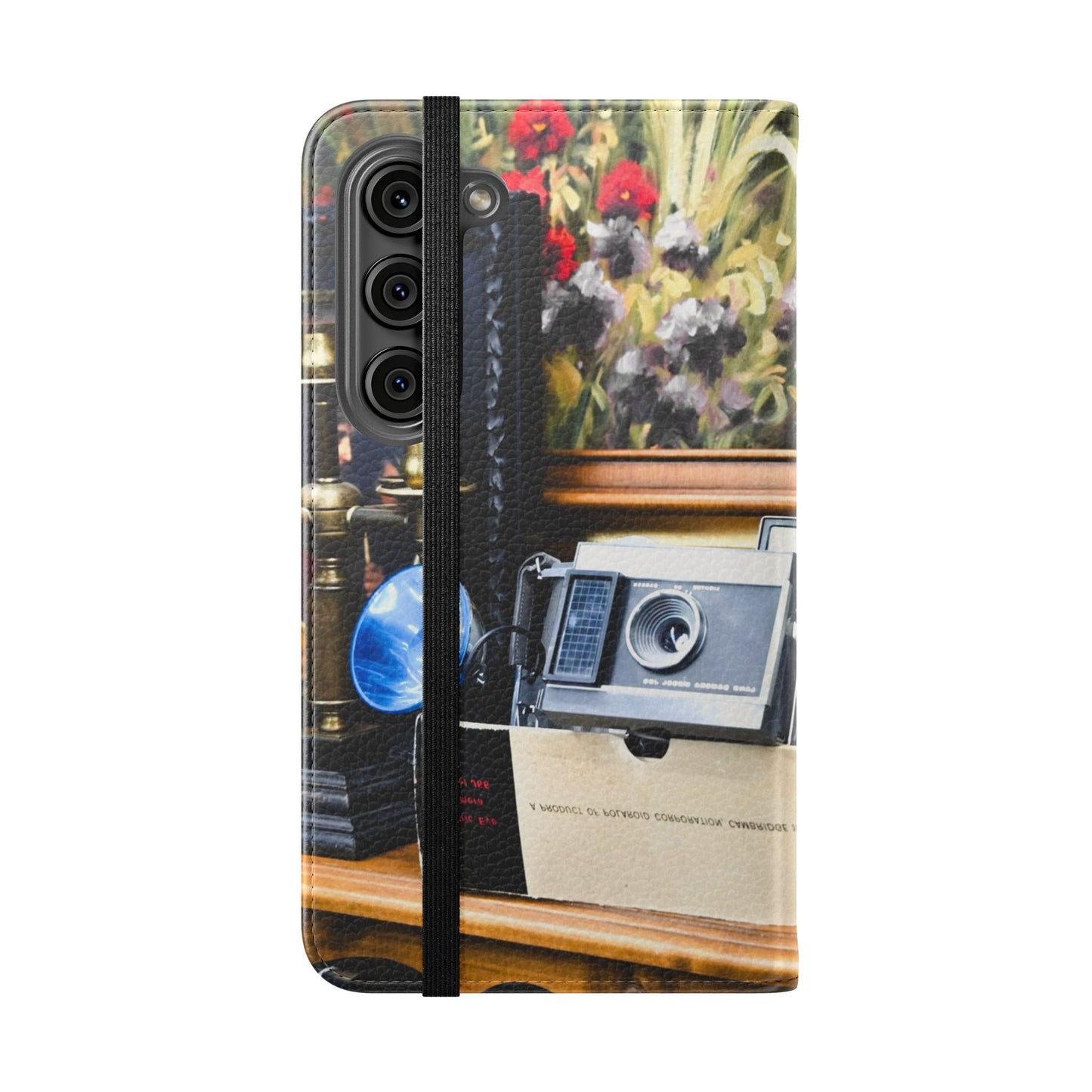 Vintage Camera Flip Case - Retro Style Phone Wallet Cover