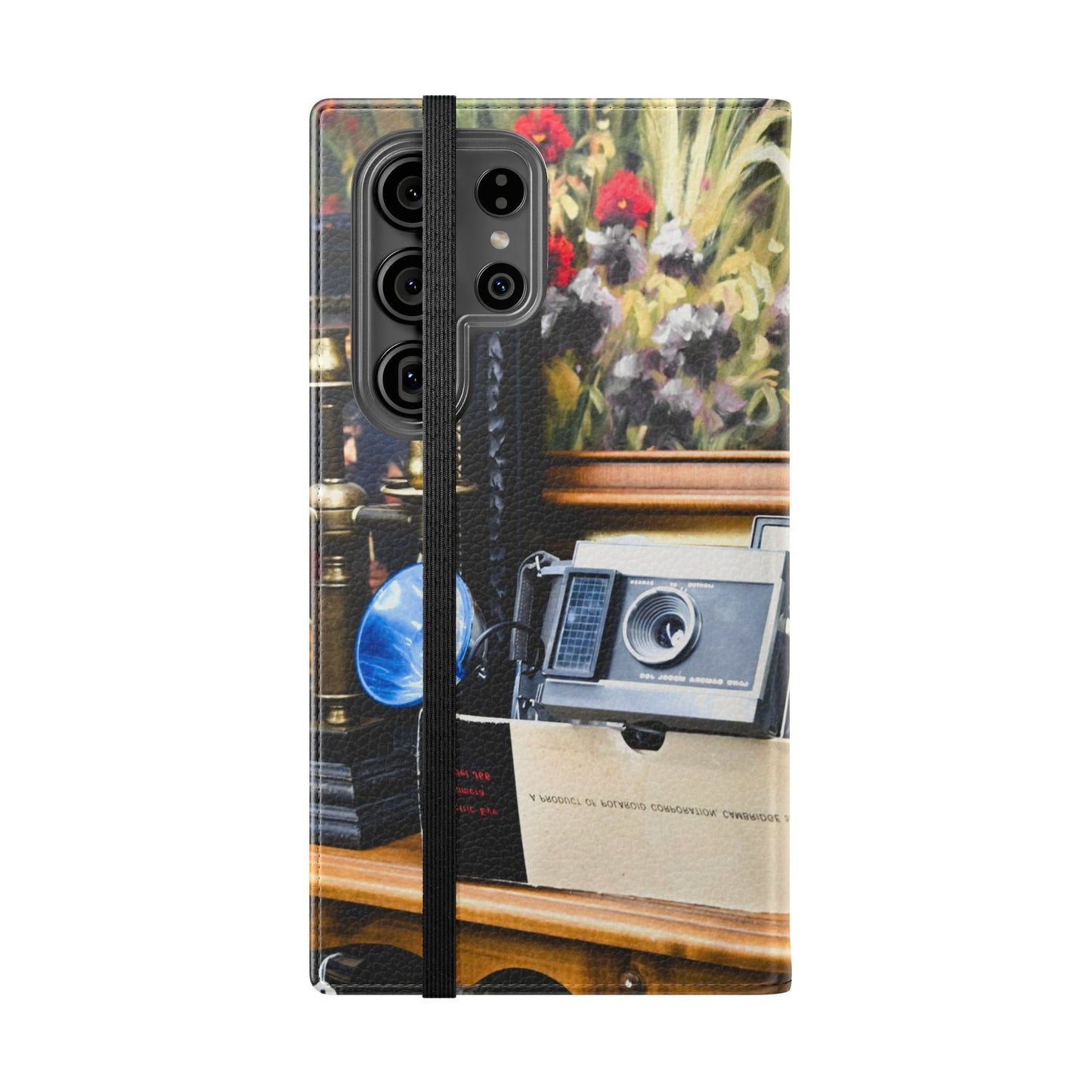 Vintage Camera Flip Case - Retro Style Phone Wallet Cover
