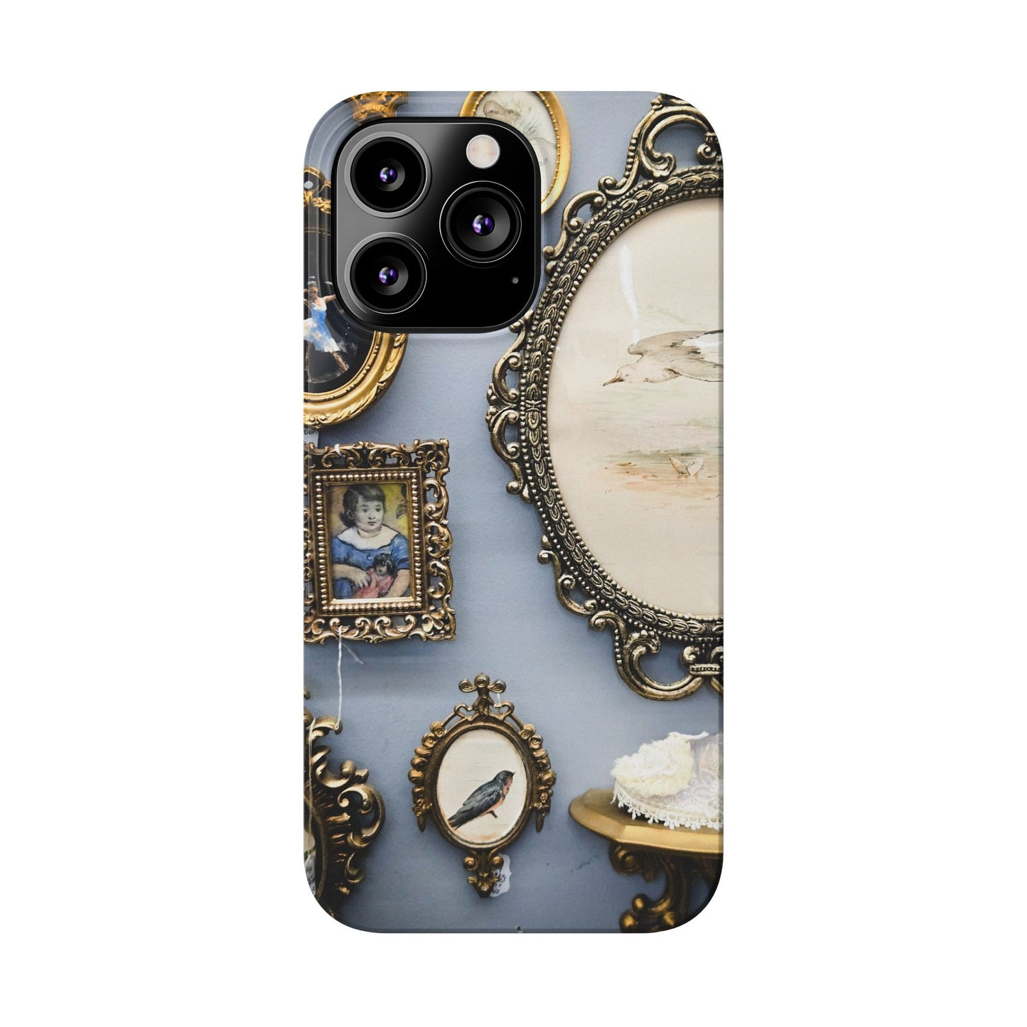 Framed Beauty Slim Phone Case – Vintage with a Twist