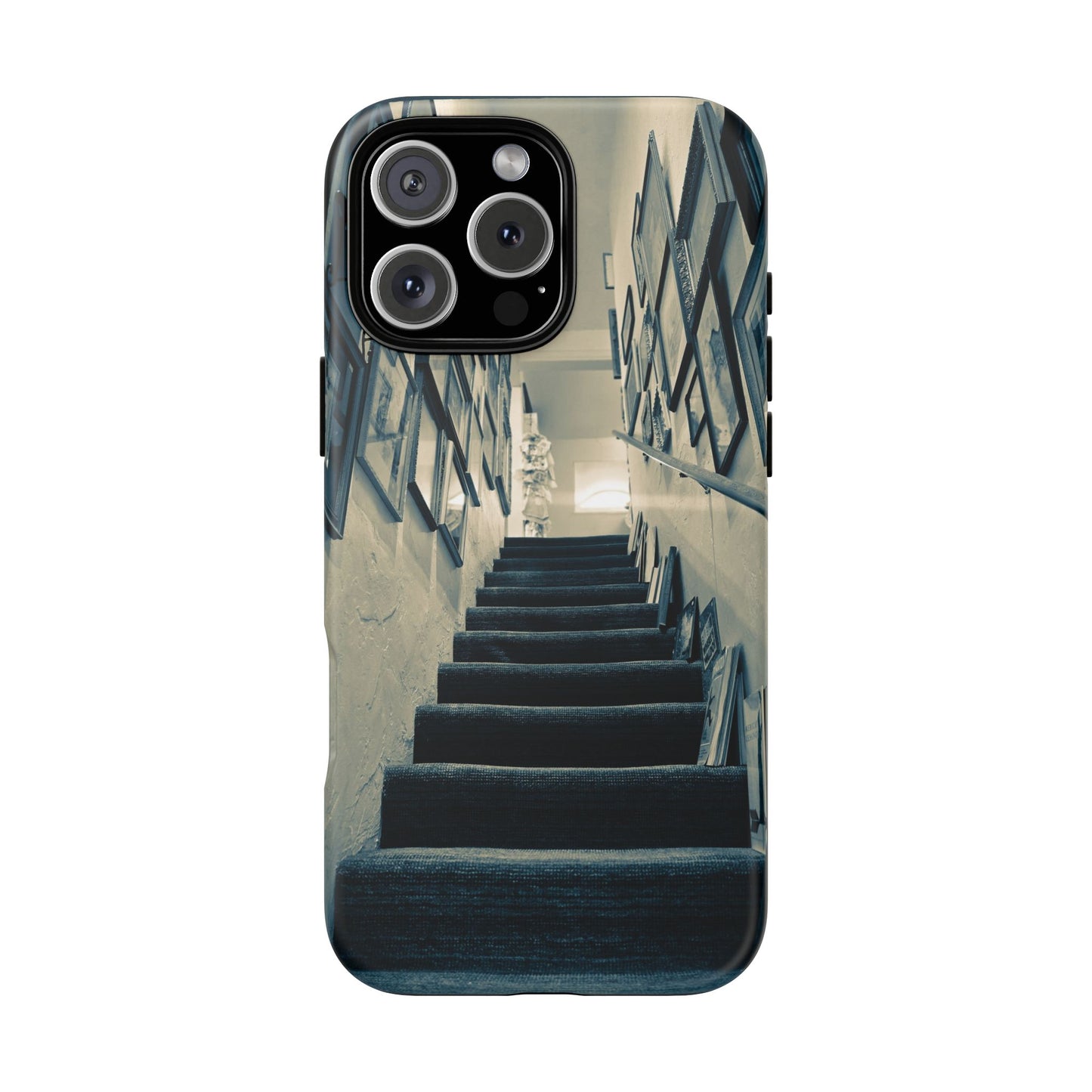 Vintage Style Tough Cases: Artistic Phone Case with Stairway Design, Unique Mobile Cover, Creative Gift for Art Lovers, Stylish Accessory