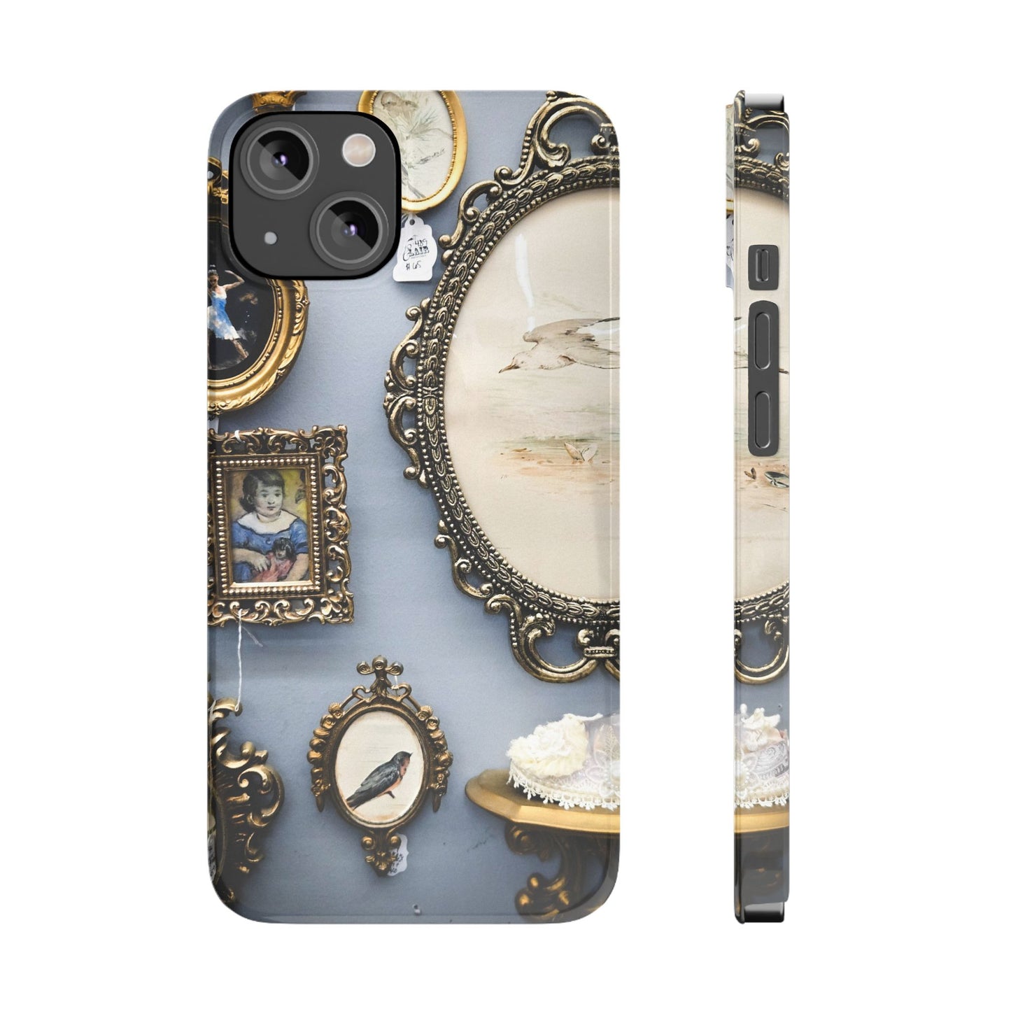 Framed Beauty Slim Phone Case – Vintage with a Twist
