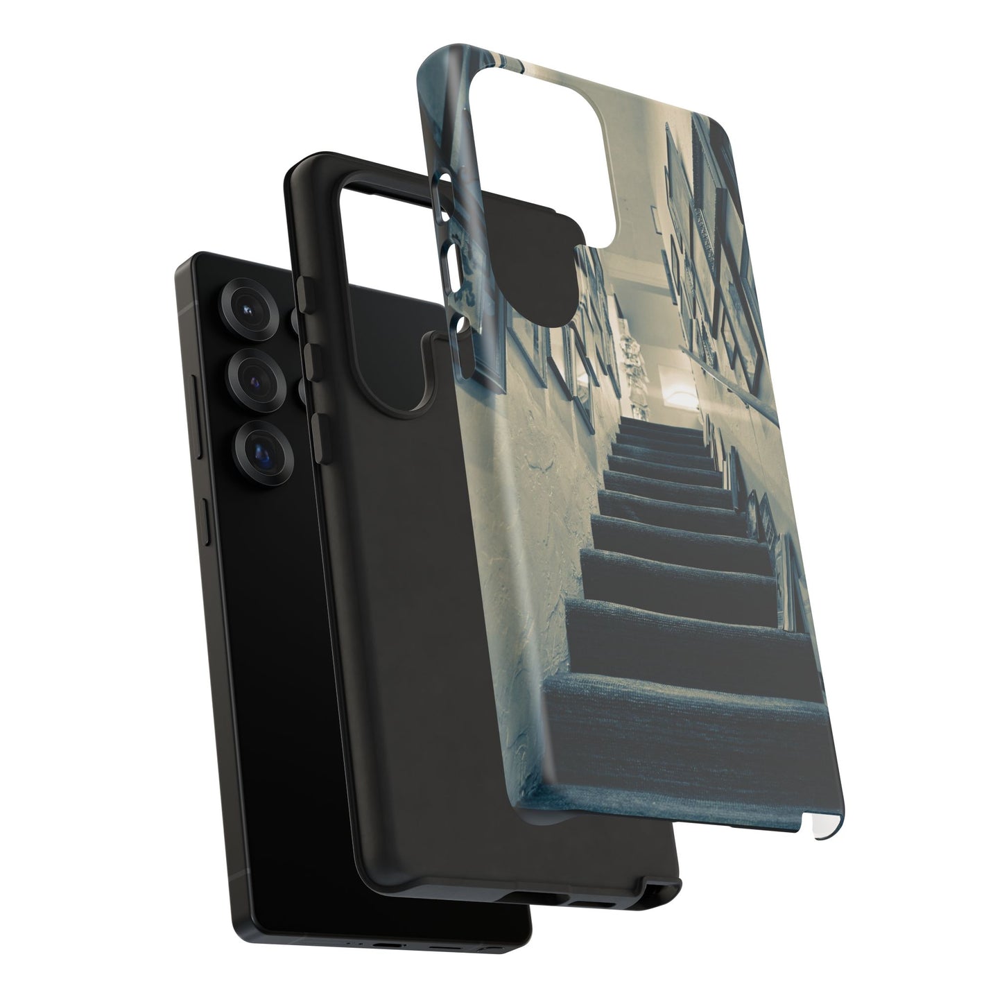 Vintage Style Tough Cases: Artistic Phone Case with Stairway Design, Unique Mobile Cover, Creative Gift for Art Lovers, Stylish Accessory