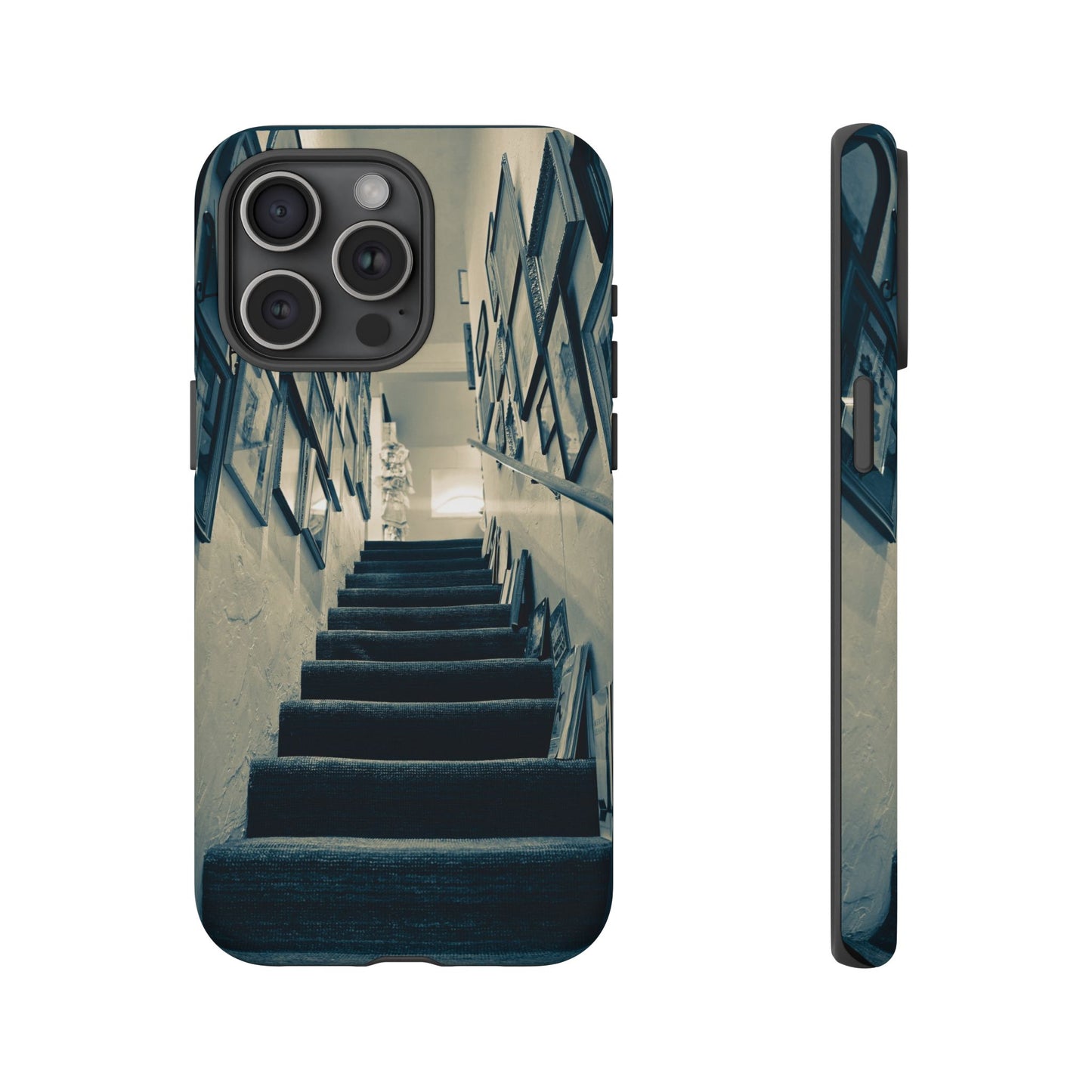 Vintage Style Tough Cases: Artistic Phone Case with Stairway Design, Unique Mobile Cover, Creative Gift for Art Lovers, Stylish Accessory