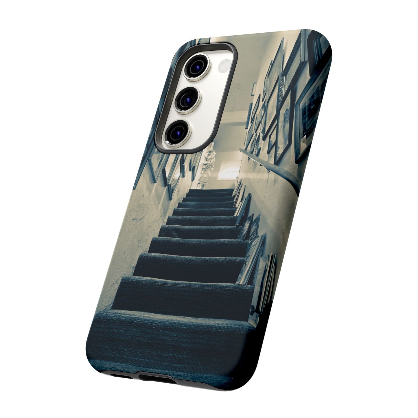 Vintage Style Tough Cases: Artistic Phone Case with Stairway Design, Unique Mobile Cover, Creative Gift for Art Lovers, Stylish Accessory