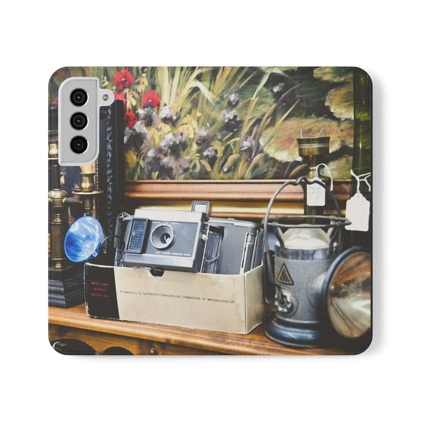 Vintage Camera Flip Case - Retro Style Phone Wallet Cover