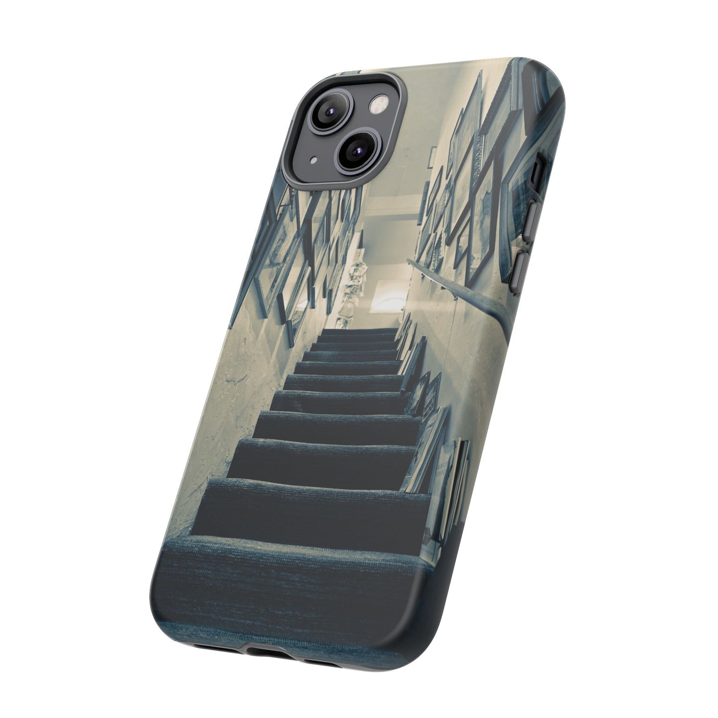 Vintage Style Tough Cases: Artistic Phone Case with Stairway Design, Unique Mobile Cover, Creative Gift for Art Lovers, Stylish Accessory