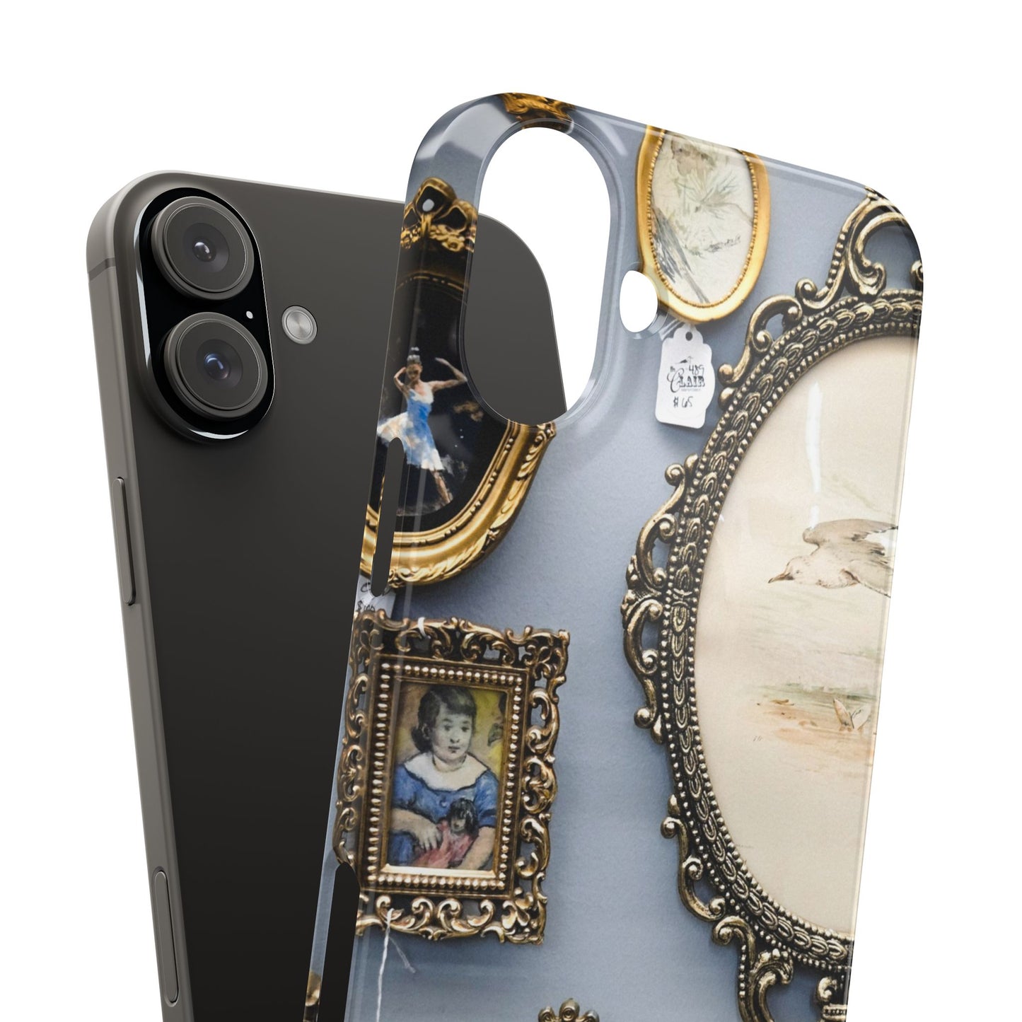 Framed Beauty Slim Phone Case – Vintage with a Twist