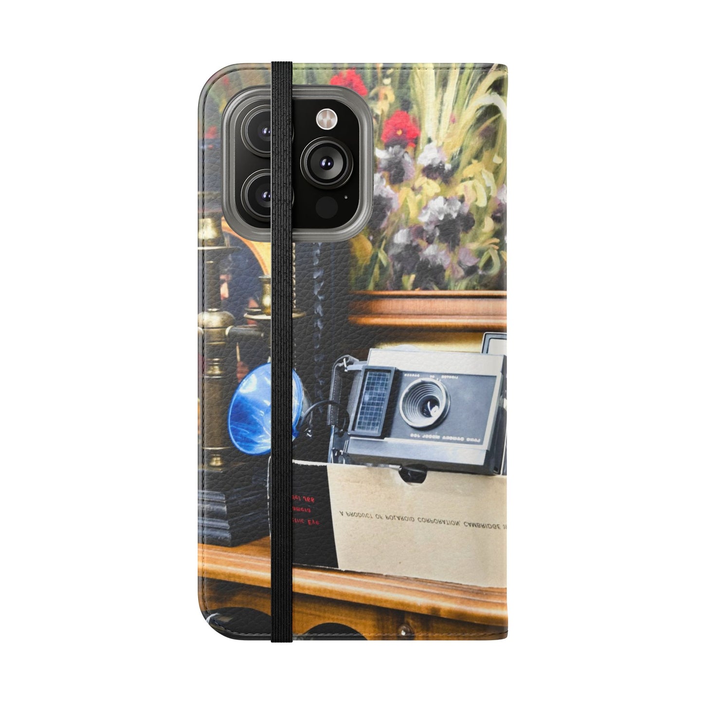 Vintage Camera Flip Case - Retro Style Phone Wallet Cover