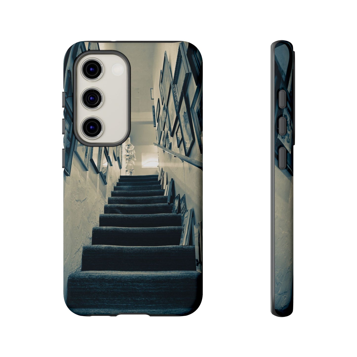 Vintage Style Tough Cases: Artistic Phone Case with Stairway Design, Unique Mobile Cover, Creative Gift for Art Lovers, Stylish Accessory