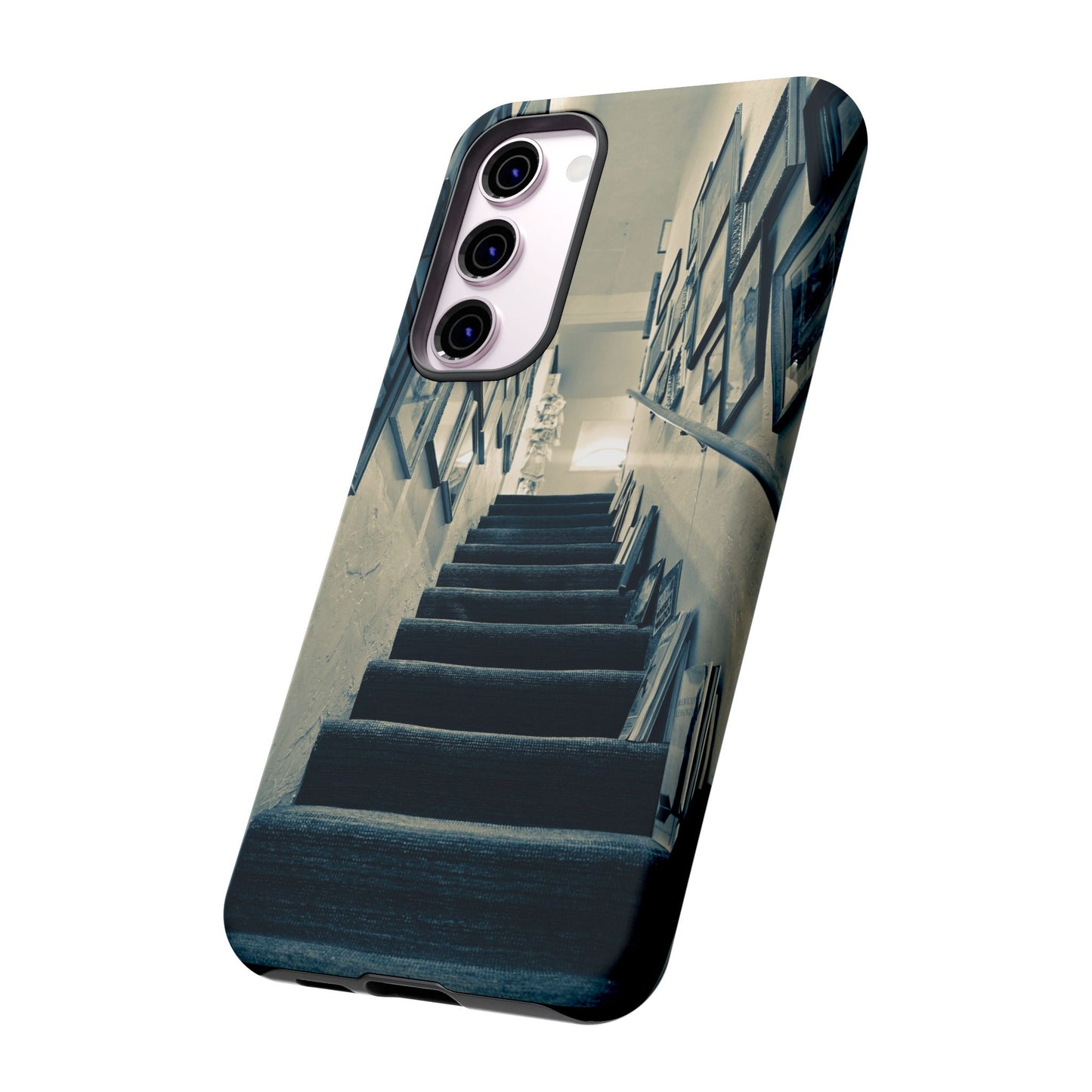 Vintage Style Tough Cases: Artistic Phone Case with Stairway Design, Unique Mobile Cover, Creative Gift for Art Lovers, Stylish Accessory