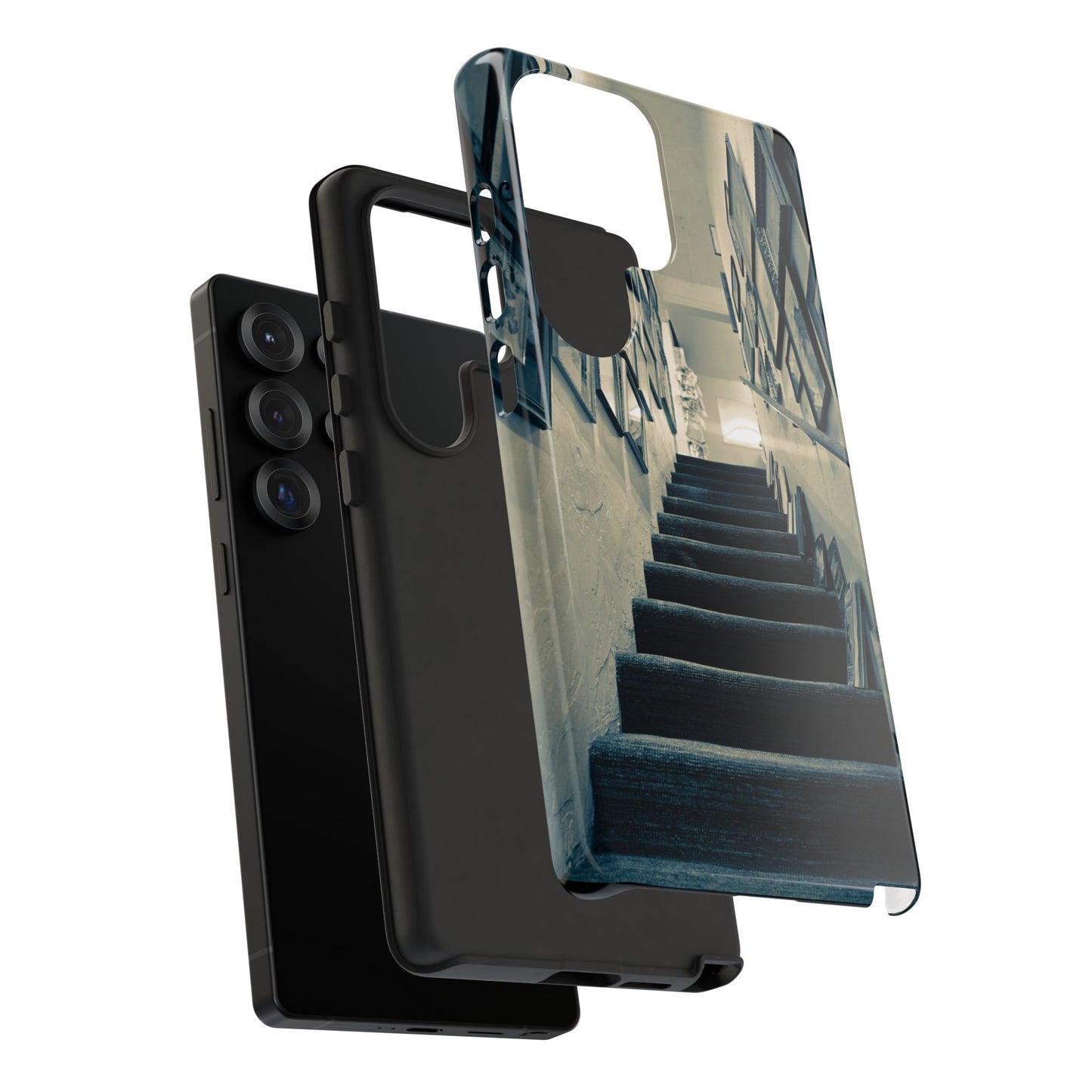 Vintage Style Tough Cases: Artistic Phone Case with Stairway Design, Unique Mobile Cover, Creative Gift for Art Lovers, Stylish Accessory