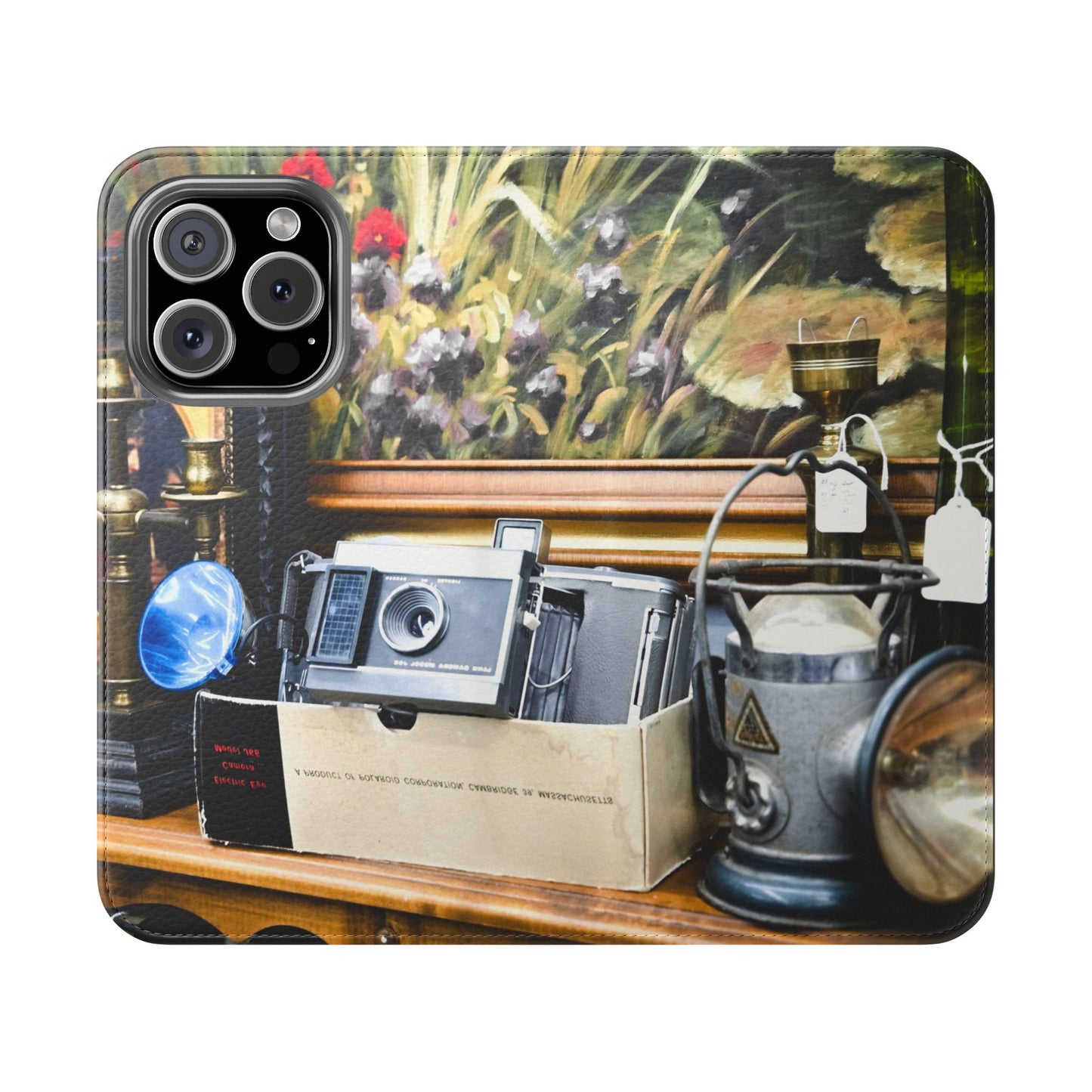 Vintage Camera Flip Case - Retro Style Phone Wallet Cover