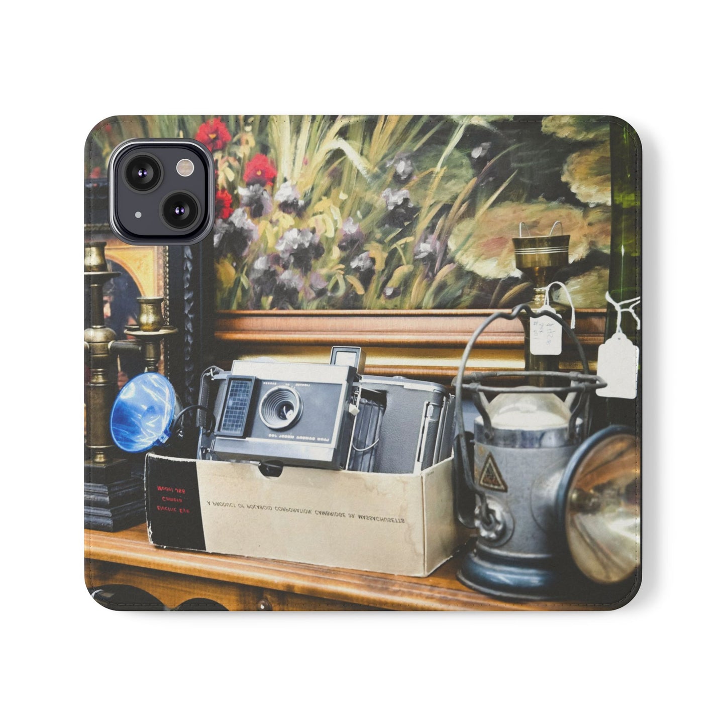 Vintage Camera Flip Case - Retro Style Phone Wallet Cover