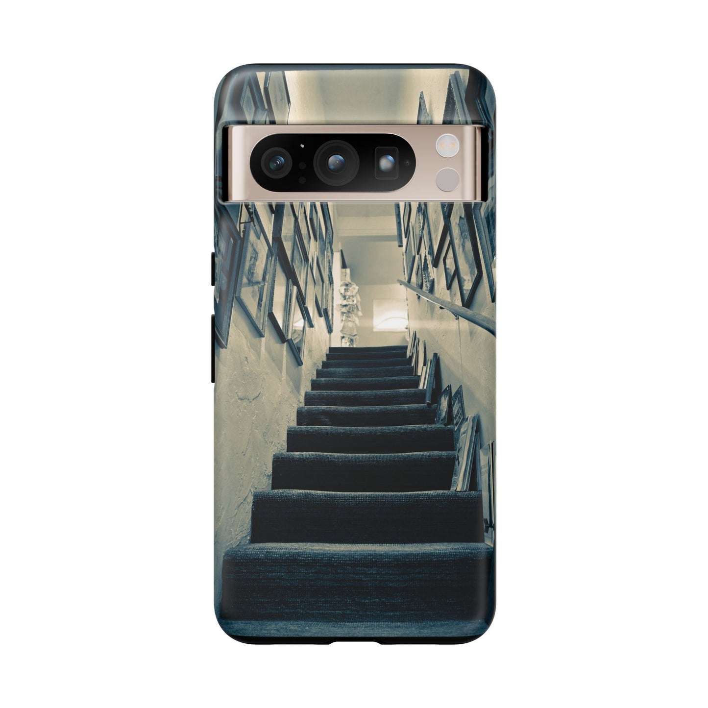 Vintage Style Tough Cases: Artistic Phone Case with Stairway Design, Unique Mobile Cover, Creative Gift for Art Lovers, Stylish Accessory