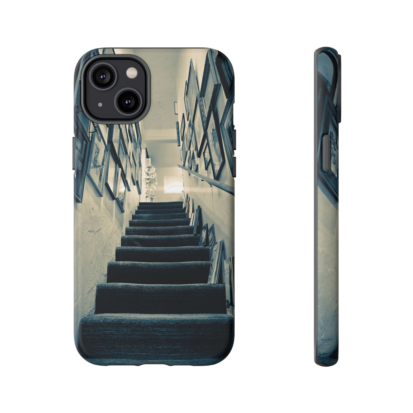 Vintage Style Tough Cases: Artistic Phone Case with Stairway Design, Unique Mobile Cover, Creative Gift for Art Lovers, Stylish Accessory
