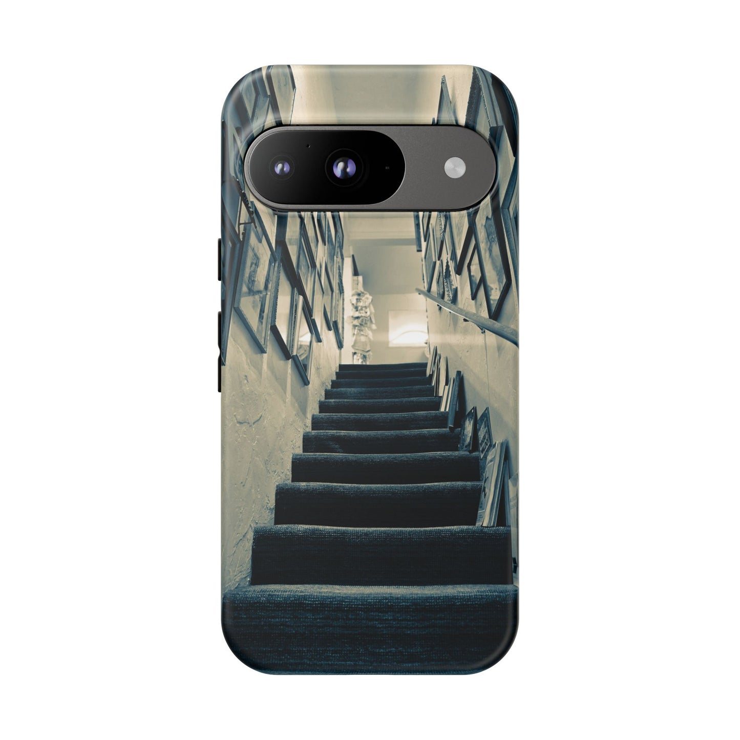 Vintage Style Tough Cases: Artistic Phone Case with Stairway Design, Unique Mobile Cover, Creative Gift for Art Lovers, Stylish Accessory