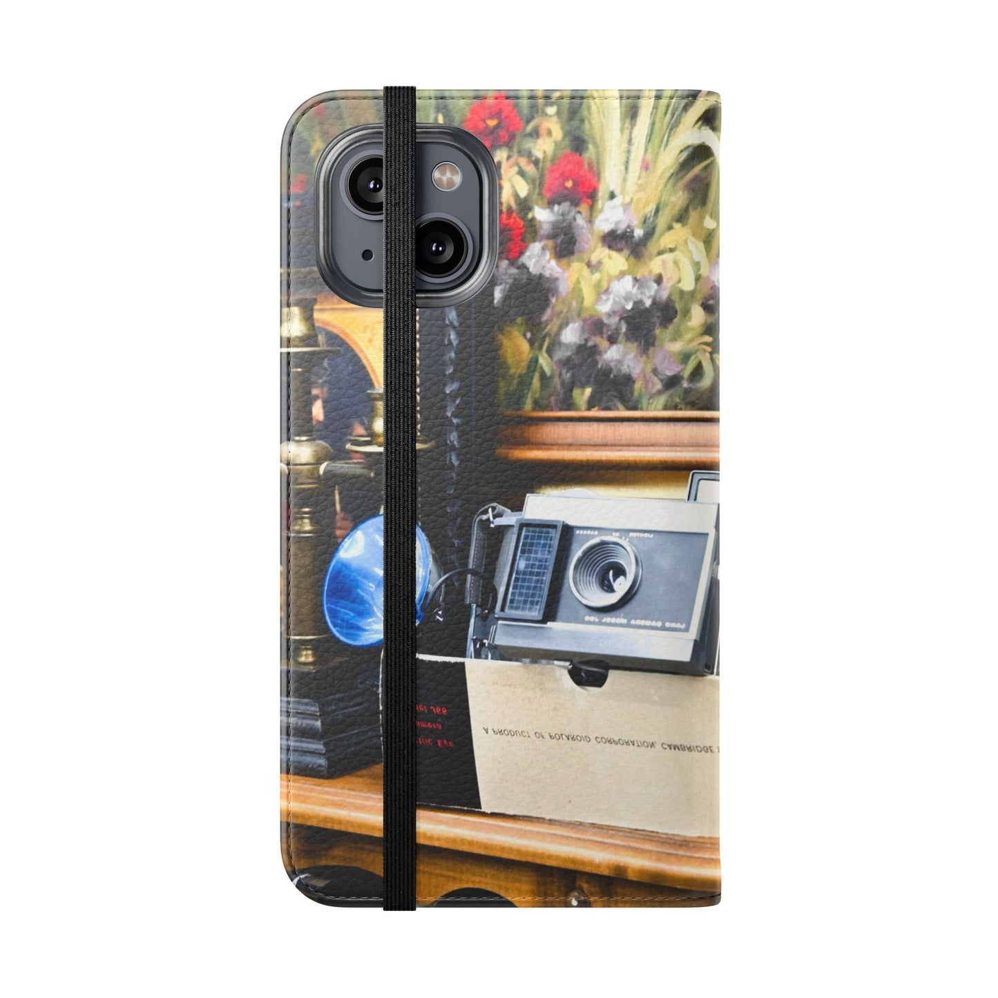 Vintage Camera Flip Case - Retro Style Phone Wallet Cover