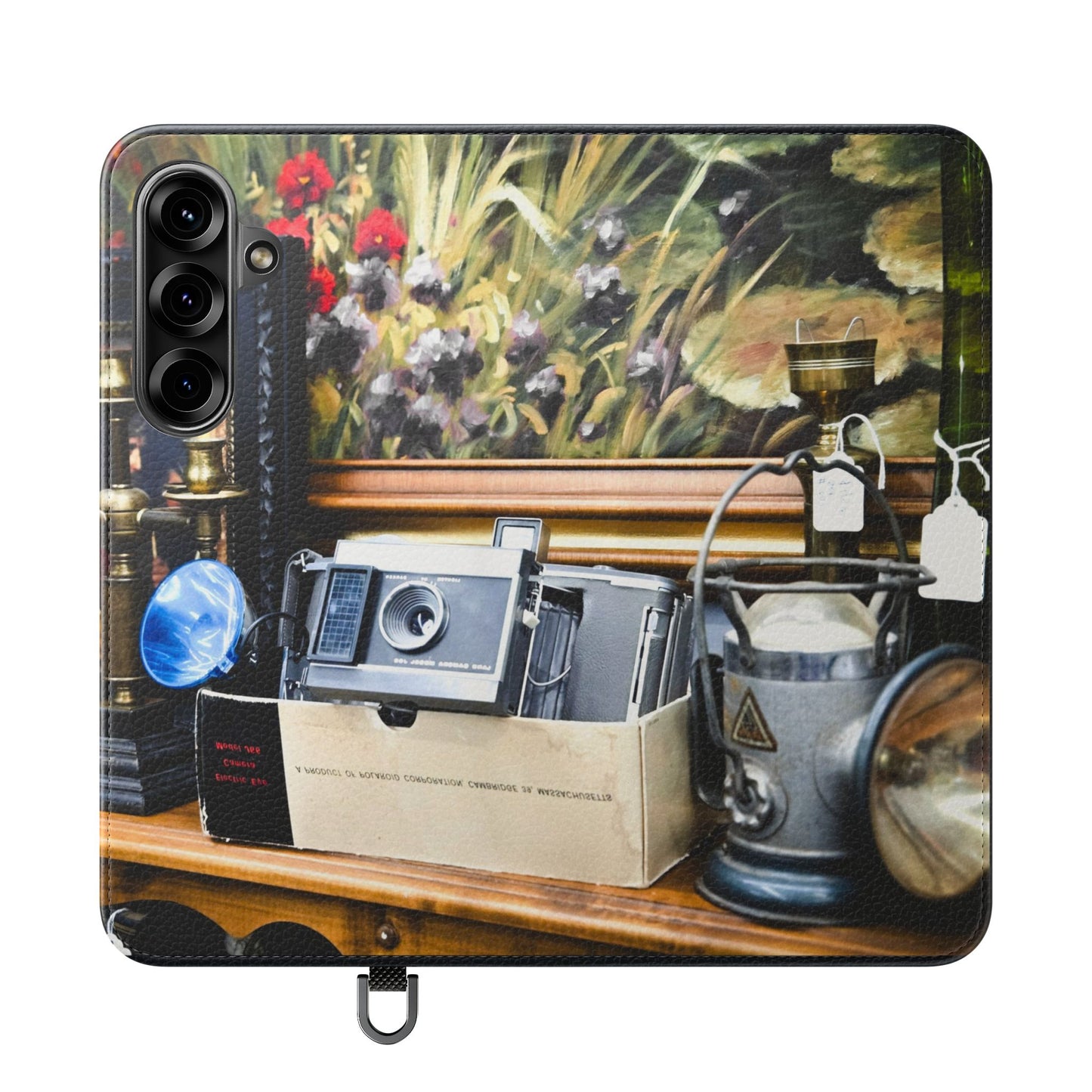 Vintage Camera Flip Case - Retro Style Phone Wallet Cover