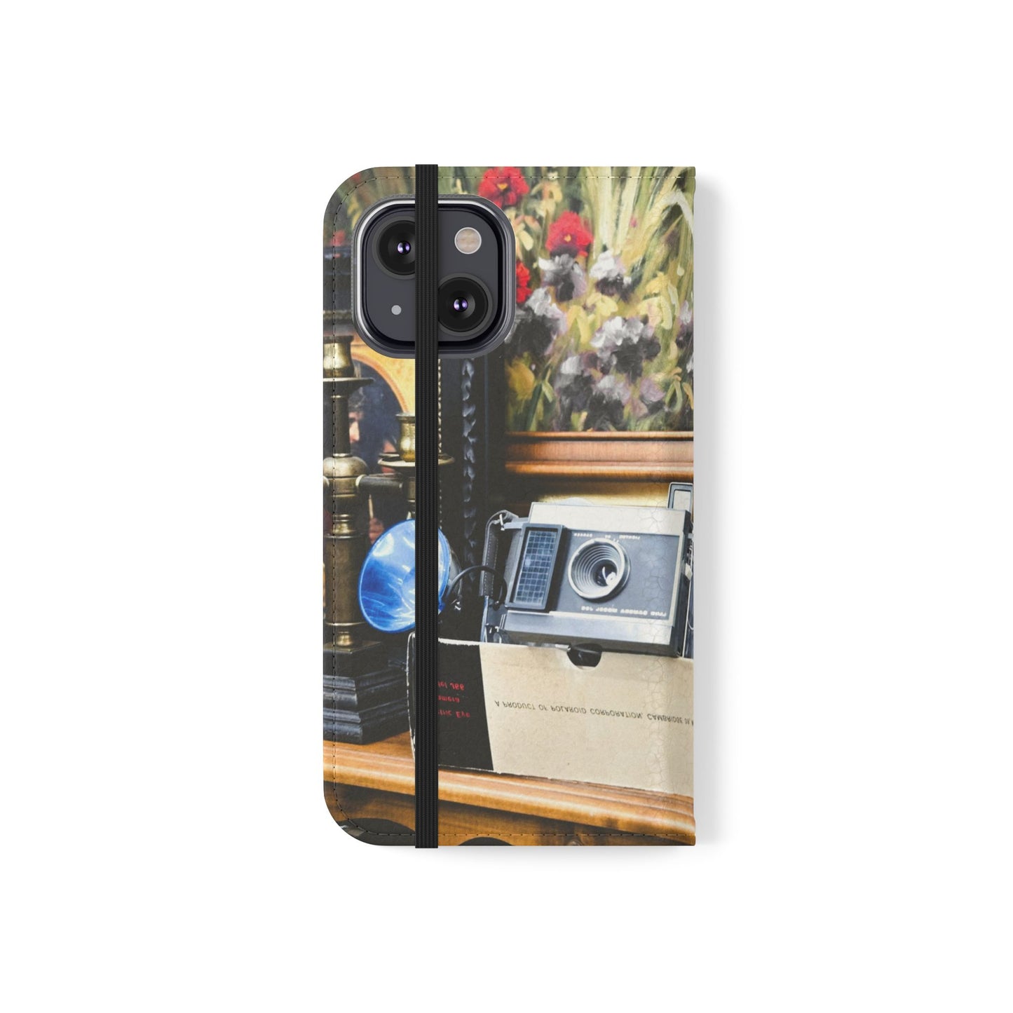 Vintage Camera Flip Case - Retro Style Phone Wallet Cover