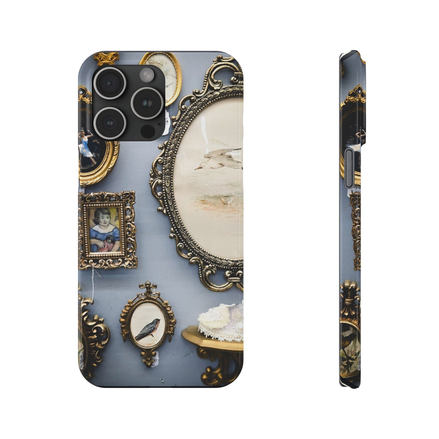Framed Beauty Slim Phone Case – Vintage with a Twist