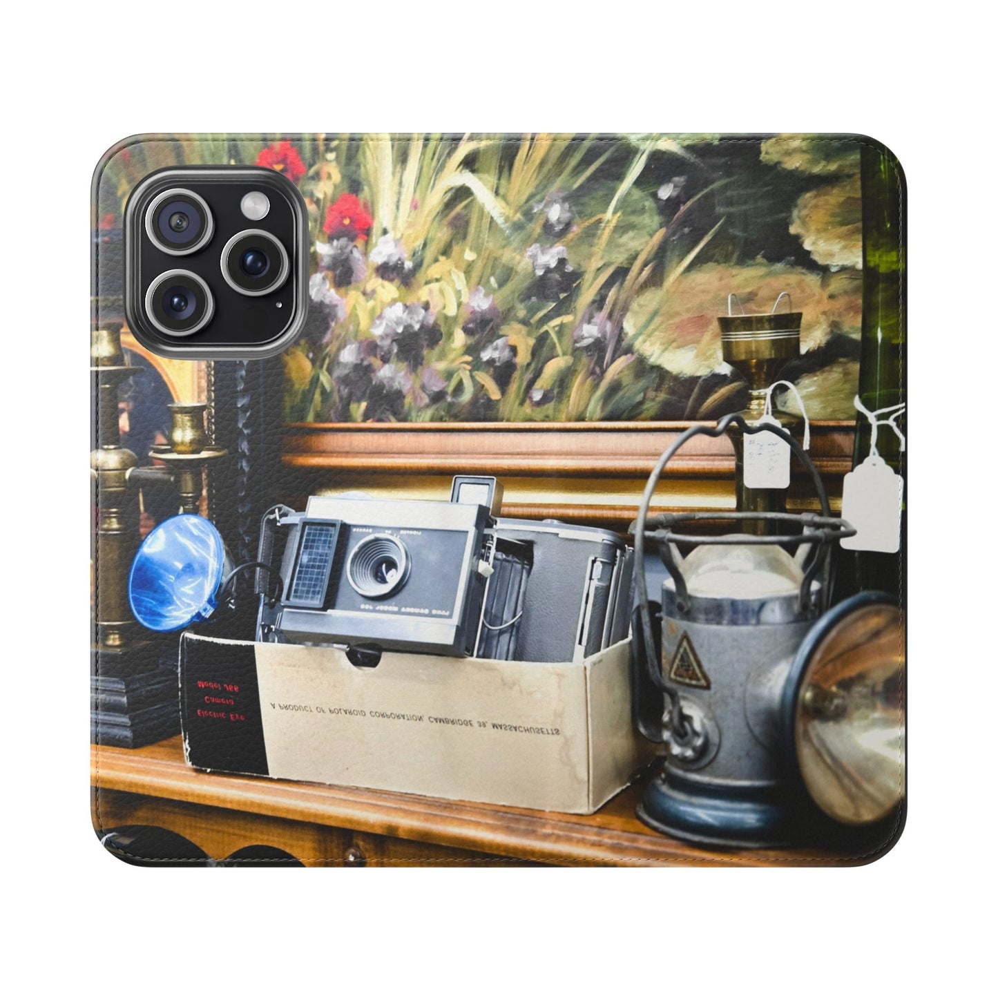 Vintage Camera Flip Case - Retro Style Phone Wallet Cover