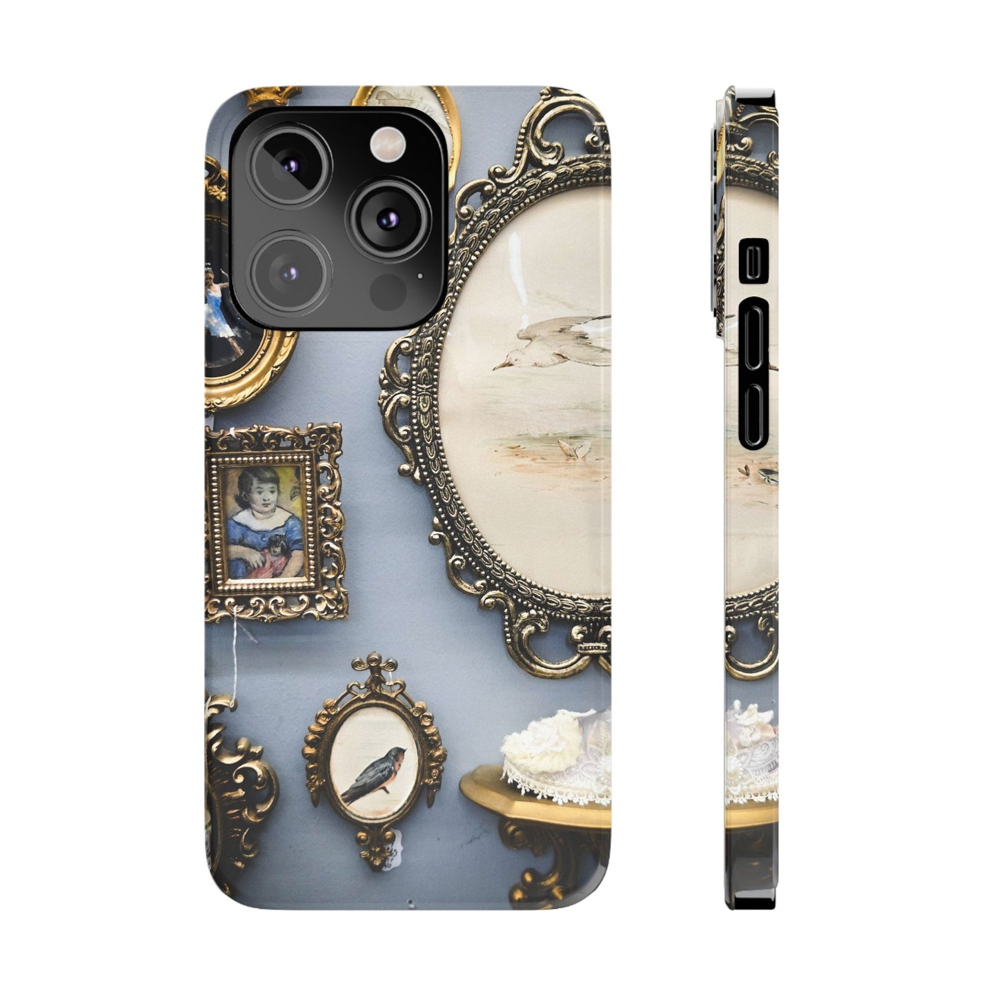 Framed Beauty Slim Phone Case – Vintage with a Twist