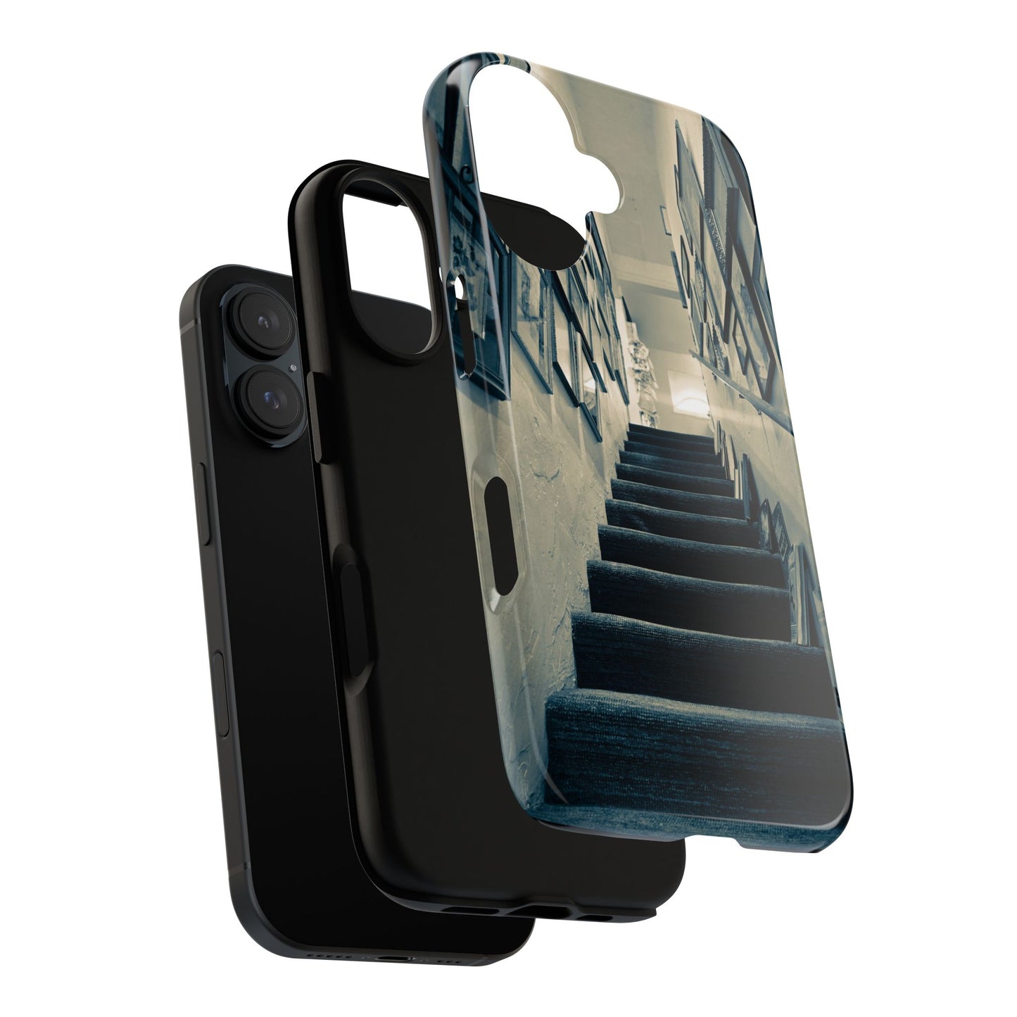 Vintage Style Tough Cases: Artistic Phone Case with Stairway Design, Unique Mobile Cover, Creative Gift for Art Lovers, Stylish Accessory
