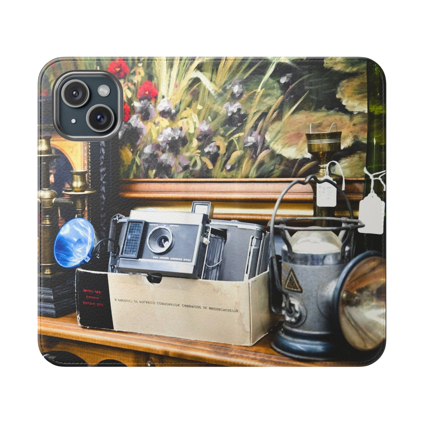 Vintage Camera Flip Case - Retro Style Phone Wallet Cover