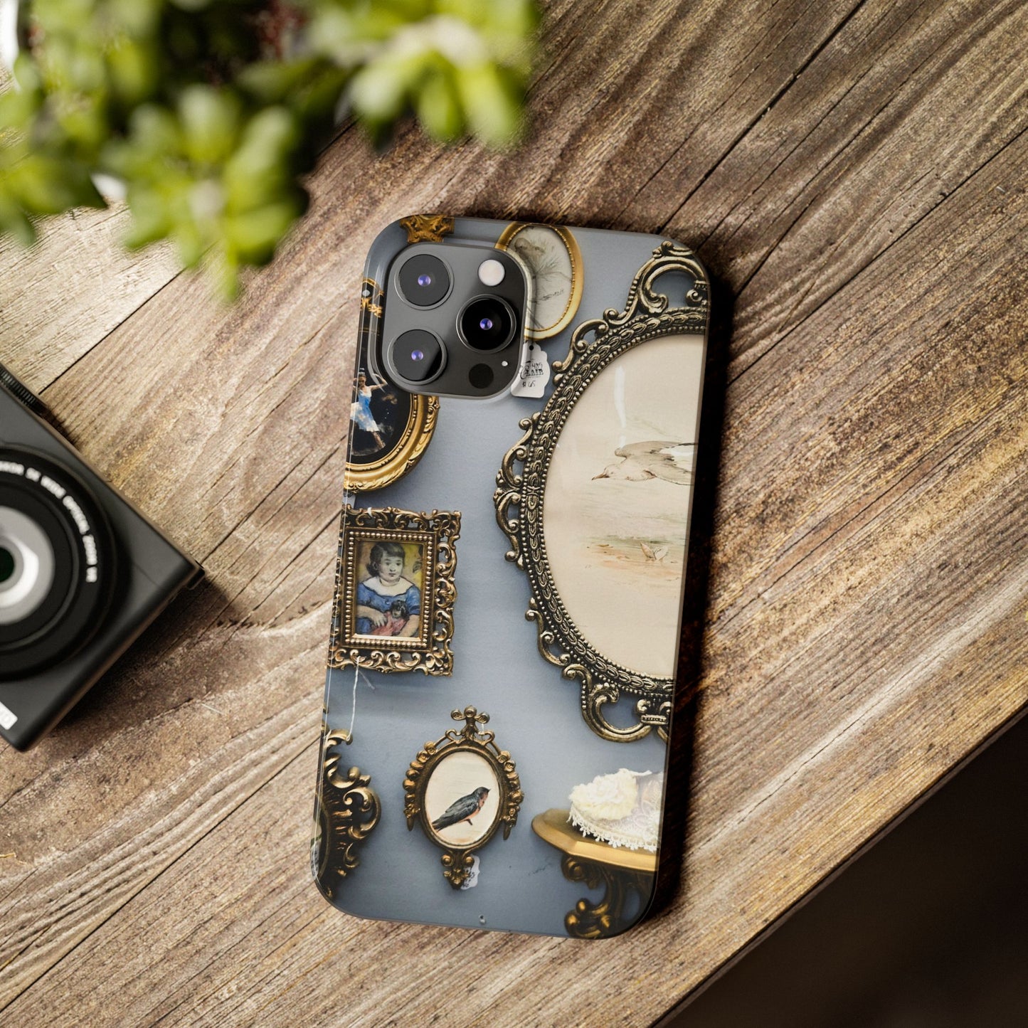 Framed Beauty Slim Phone Case – Vintage with a Twist