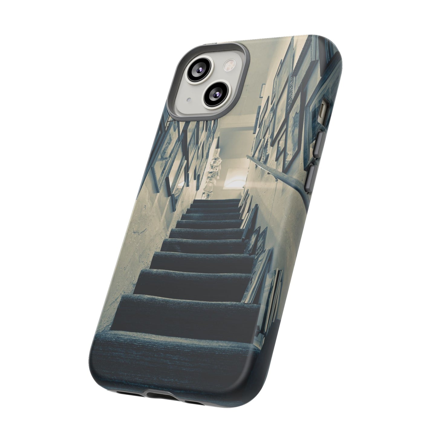 Vintage Style Tough Cases: Artistic Phone Case with Stairway Design, Unique Mobile Cover, Creative Gift for Art Lovers, Stylish Accessory