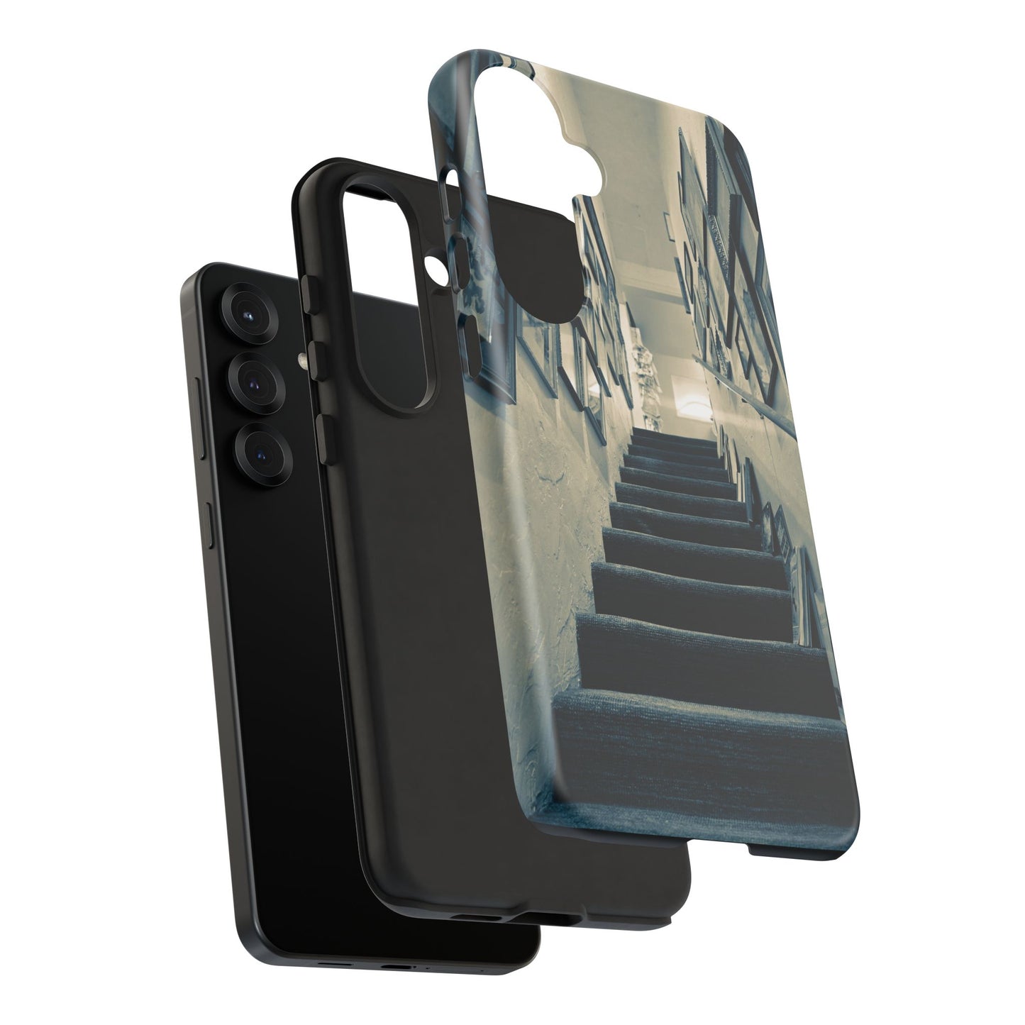 Vintage Style Tough Cases: Artistic Phone Case with Stairway Design, Unique Mobile Cover, Creative Gift for Art Lovers, Stylish Accessory