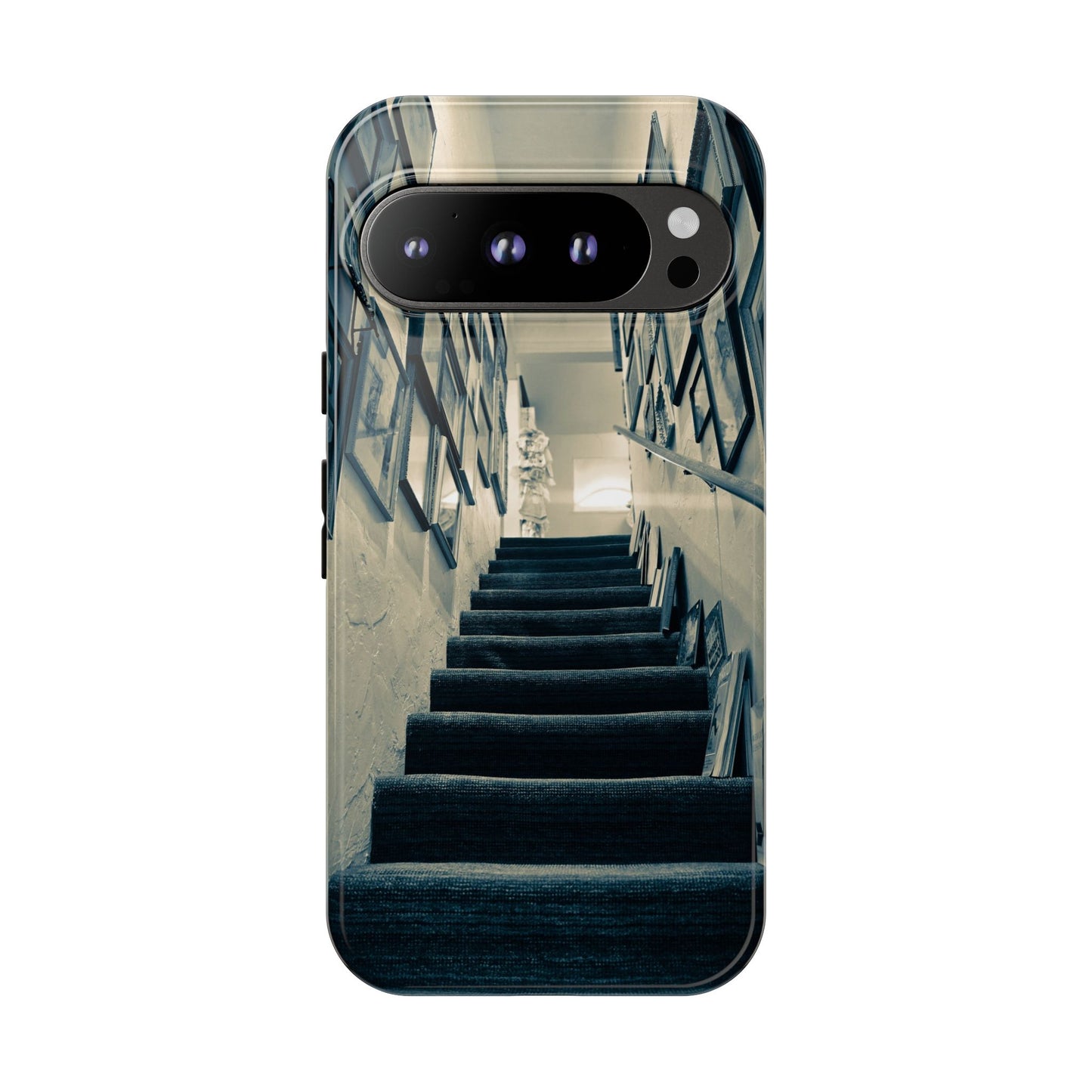Vintage Style Tough Cases: Artistic Phone Case with Stairway Design, Unique Mobile Cover, Creative Gift for Art Lovers, Stylish Accessory