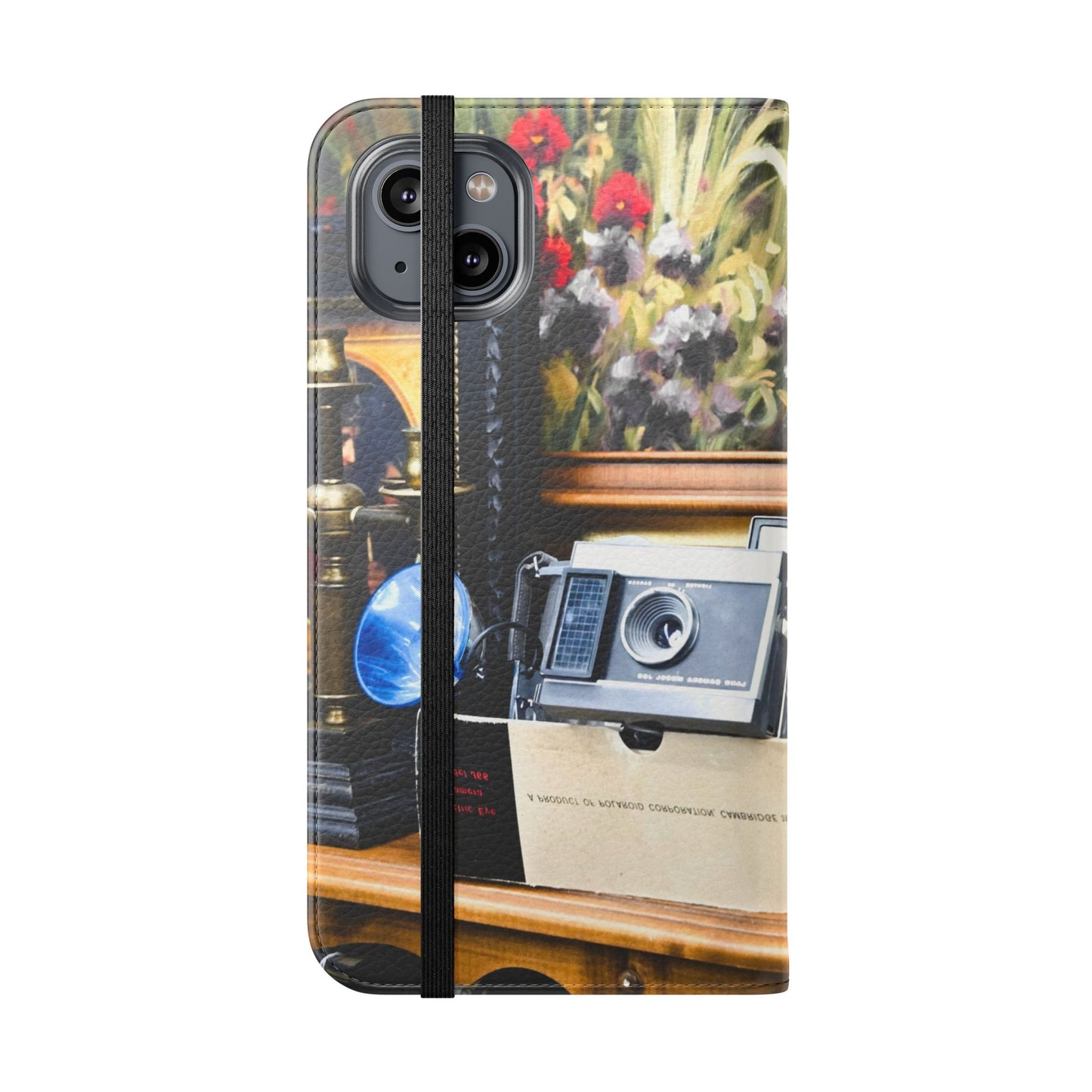 Vintage Camera Flip Case - Retro Style Phone Wallet Cover