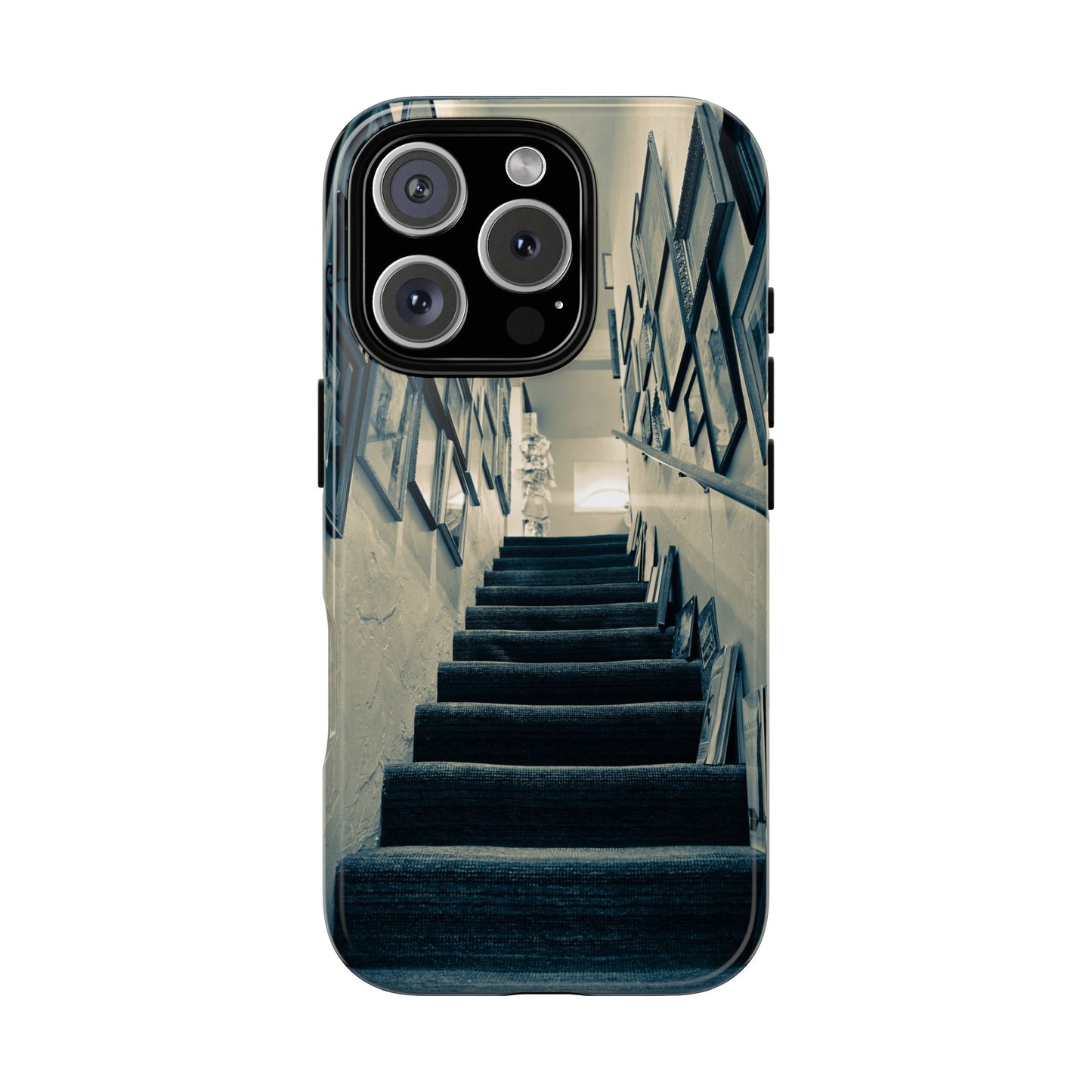 Vintage Style Tough Cases: Artistic Phone Case with Stairway Design, Unique Mobile Cover, Creative Gift for Art Lovers, Stylish Accessory