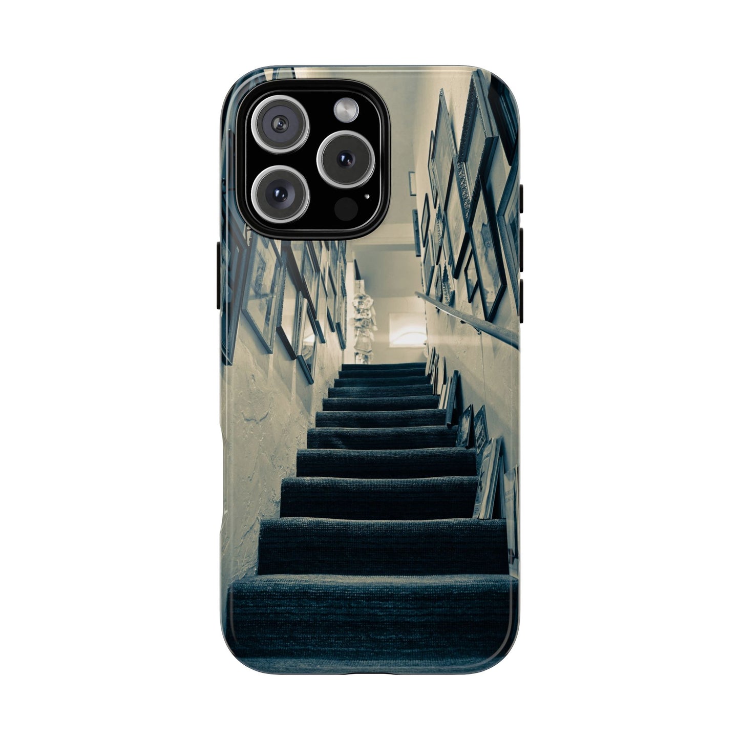 Vintage Style Tough Cases: Artistic Phone Case with Stairway Design, Unique Mobile Cover, Creative Gift for Art Lovers, Stylish Accessory