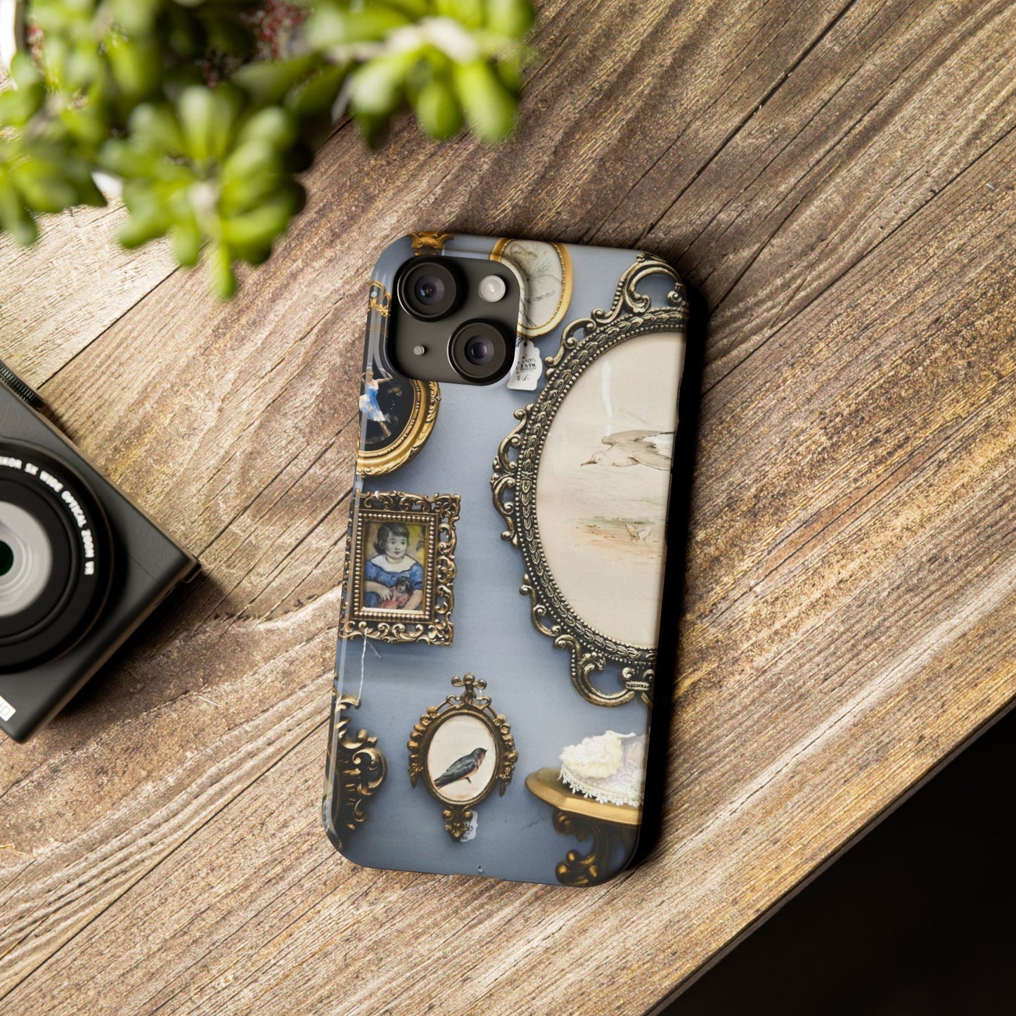 Framed Beauty Slim Phone Case – Vintage with a Twist
