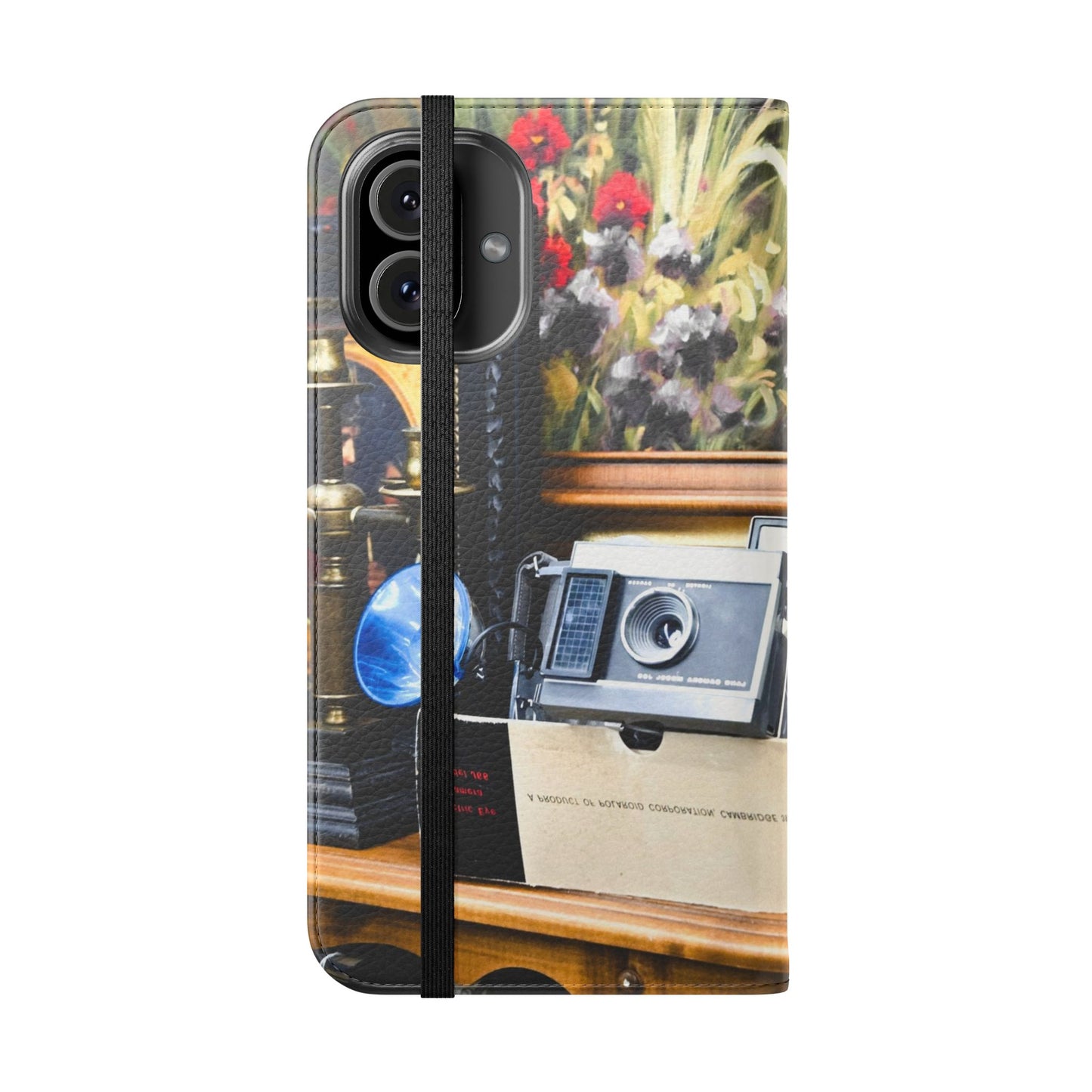 Vintage Camera Flip Case - Retro Style Phone Wallet Cover