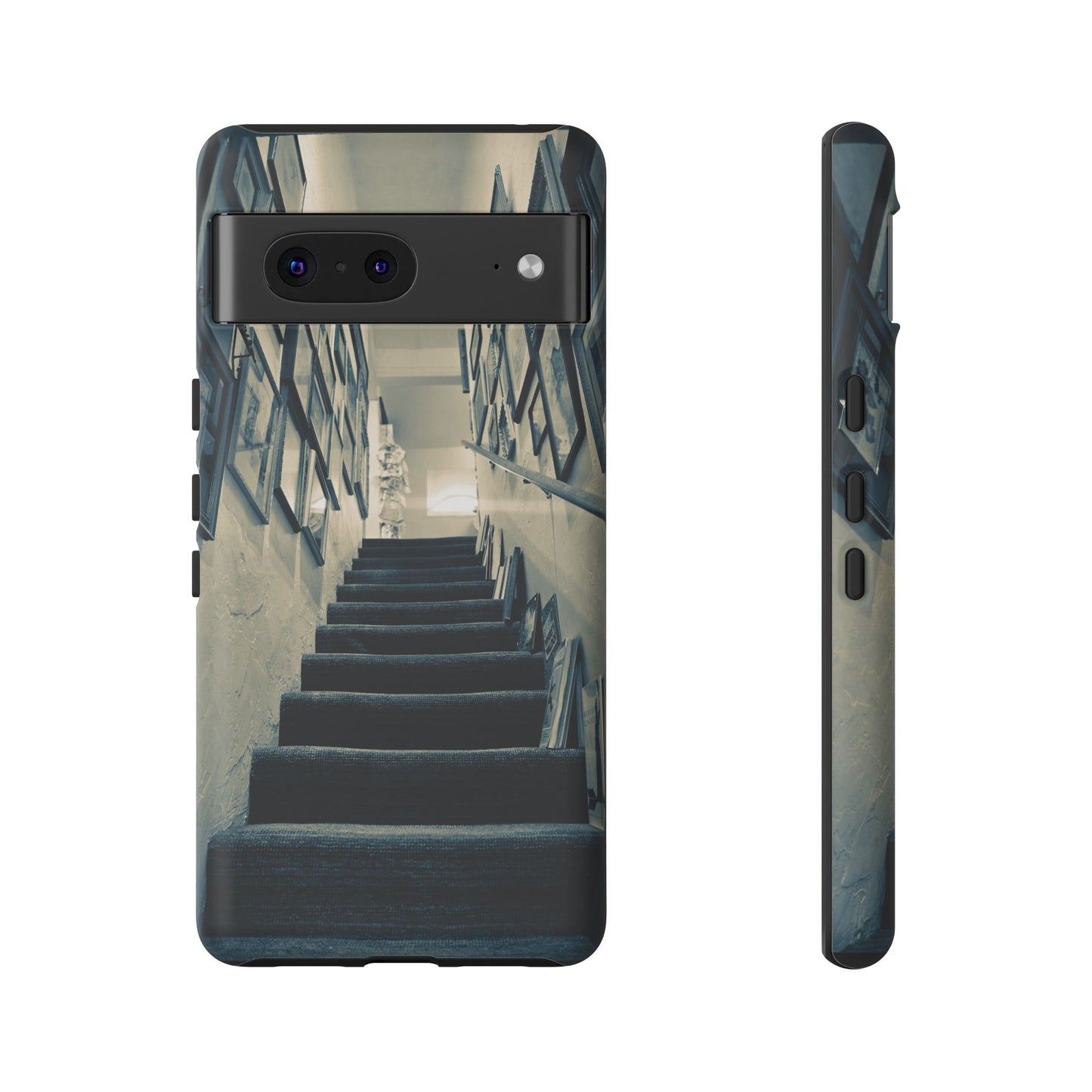 Vintage Style Tough Cases: Artistic Phone Case with Stairway Design, Unique Mobile Cover, Creative Gift for Art Lovers, Stylish Accessory